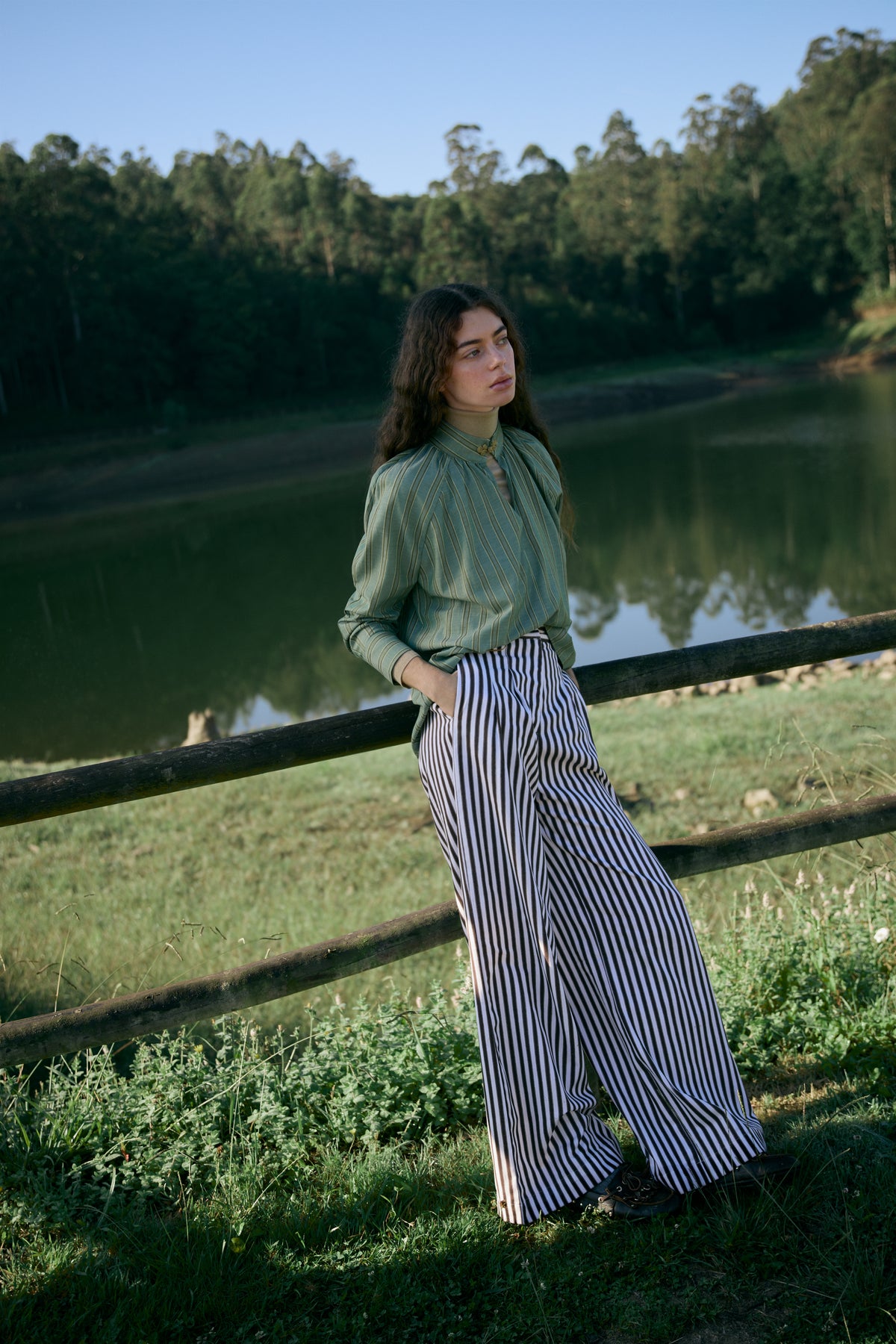 PANTALÓN BAYONA RAYAS MARRÓN