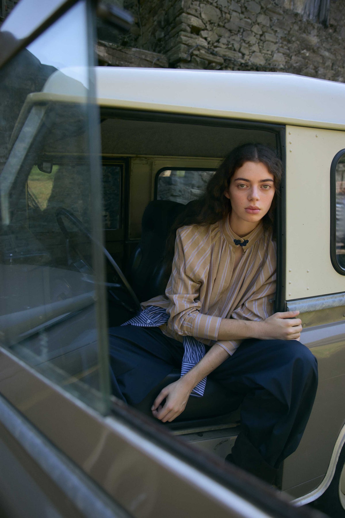 CAMISA DUTTON CAMEL