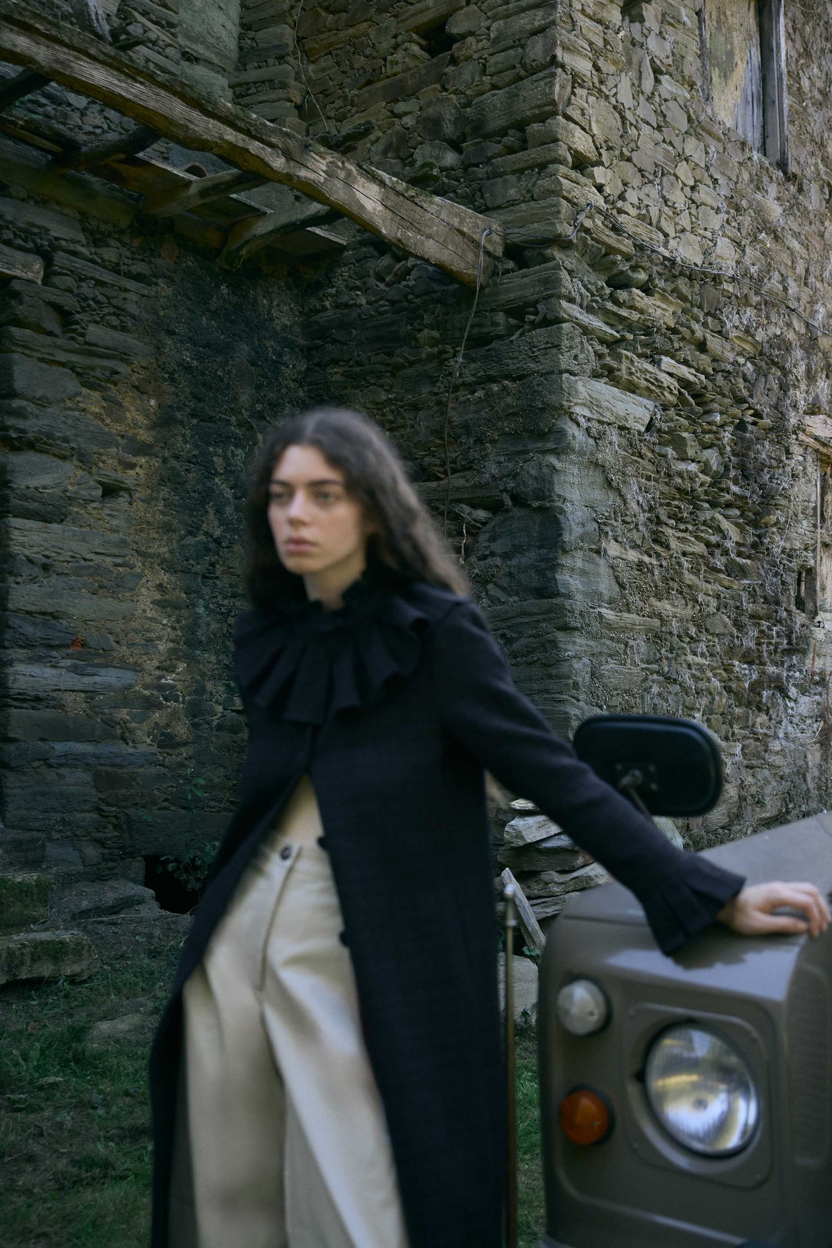 MARAIS NAVY COAT