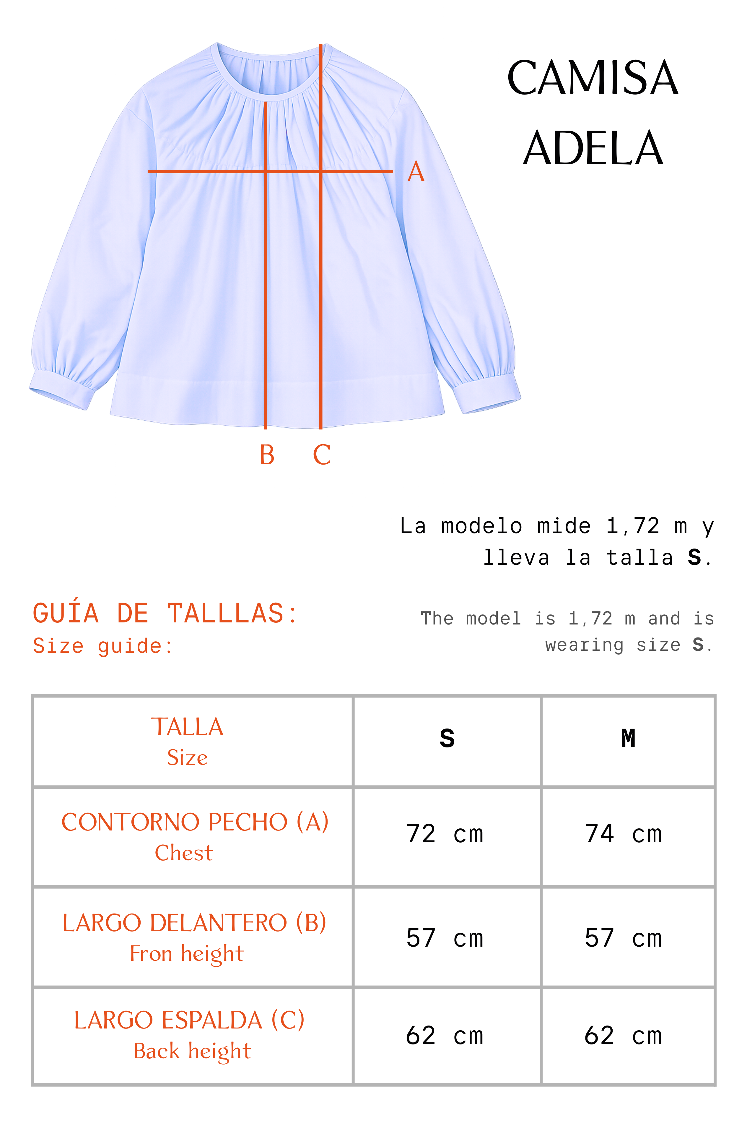 CAMISA ADELA AZUL CLARO