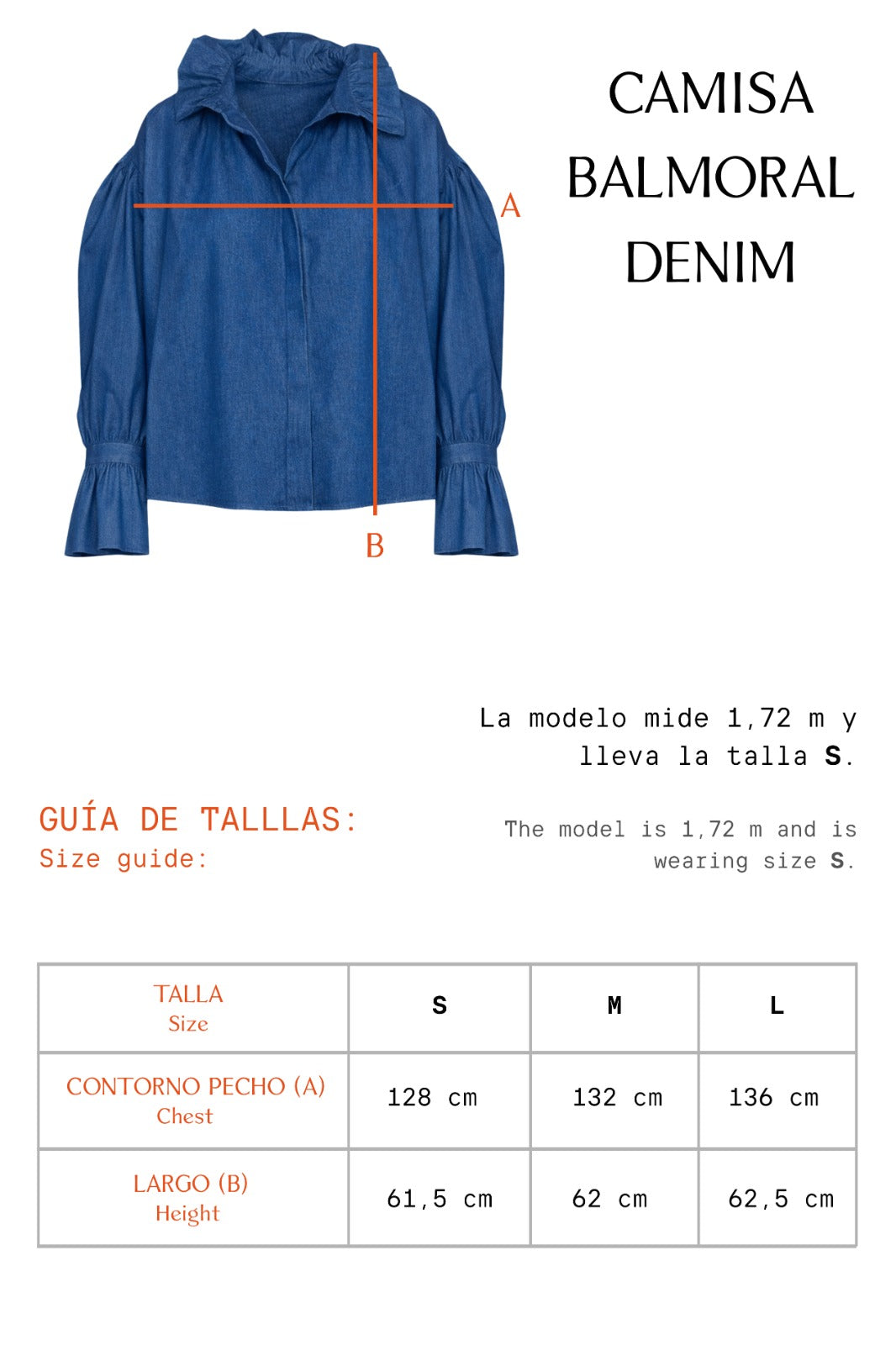 CAMISA BALMORAL DENIM