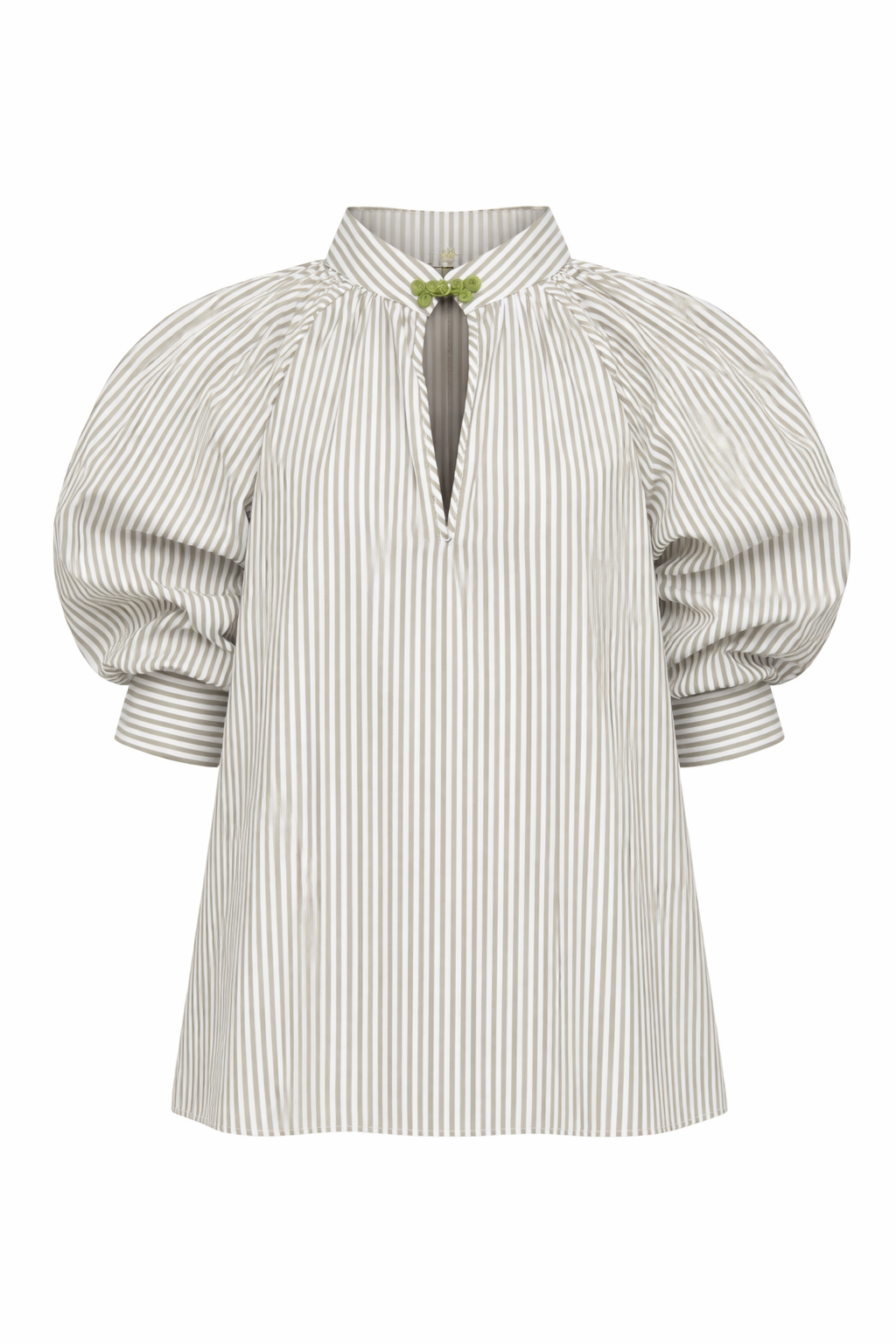 CAMISA MARA RAYAS KAKI