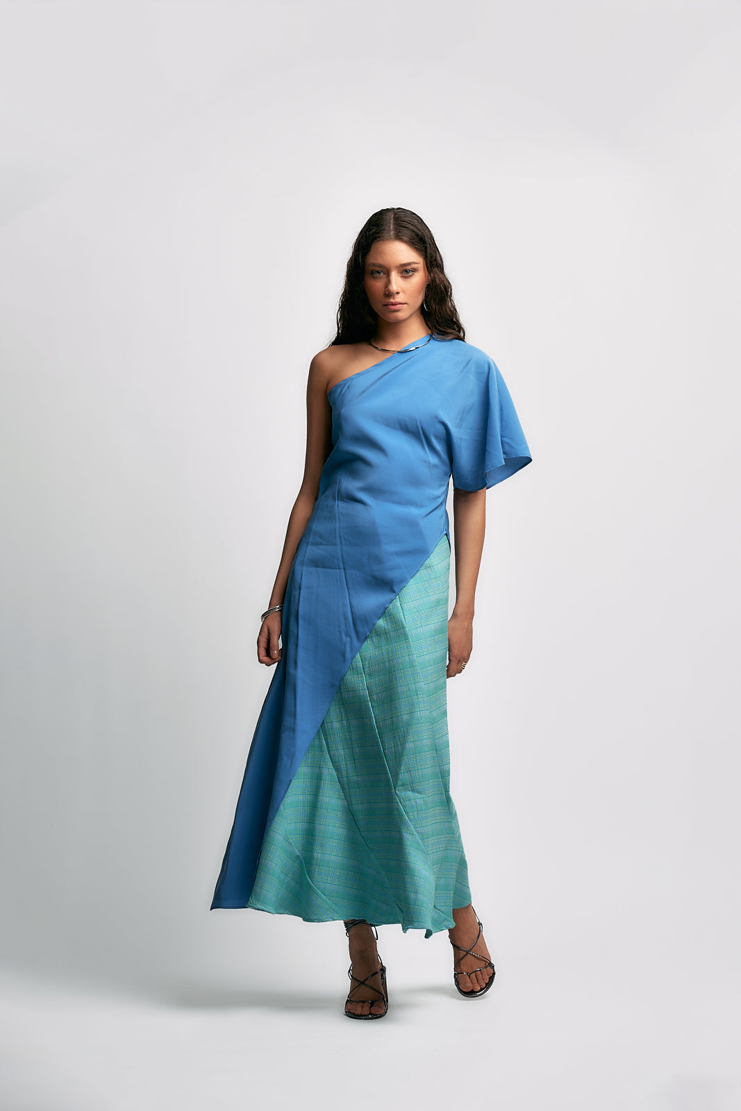 FALDA POIRET AZUL