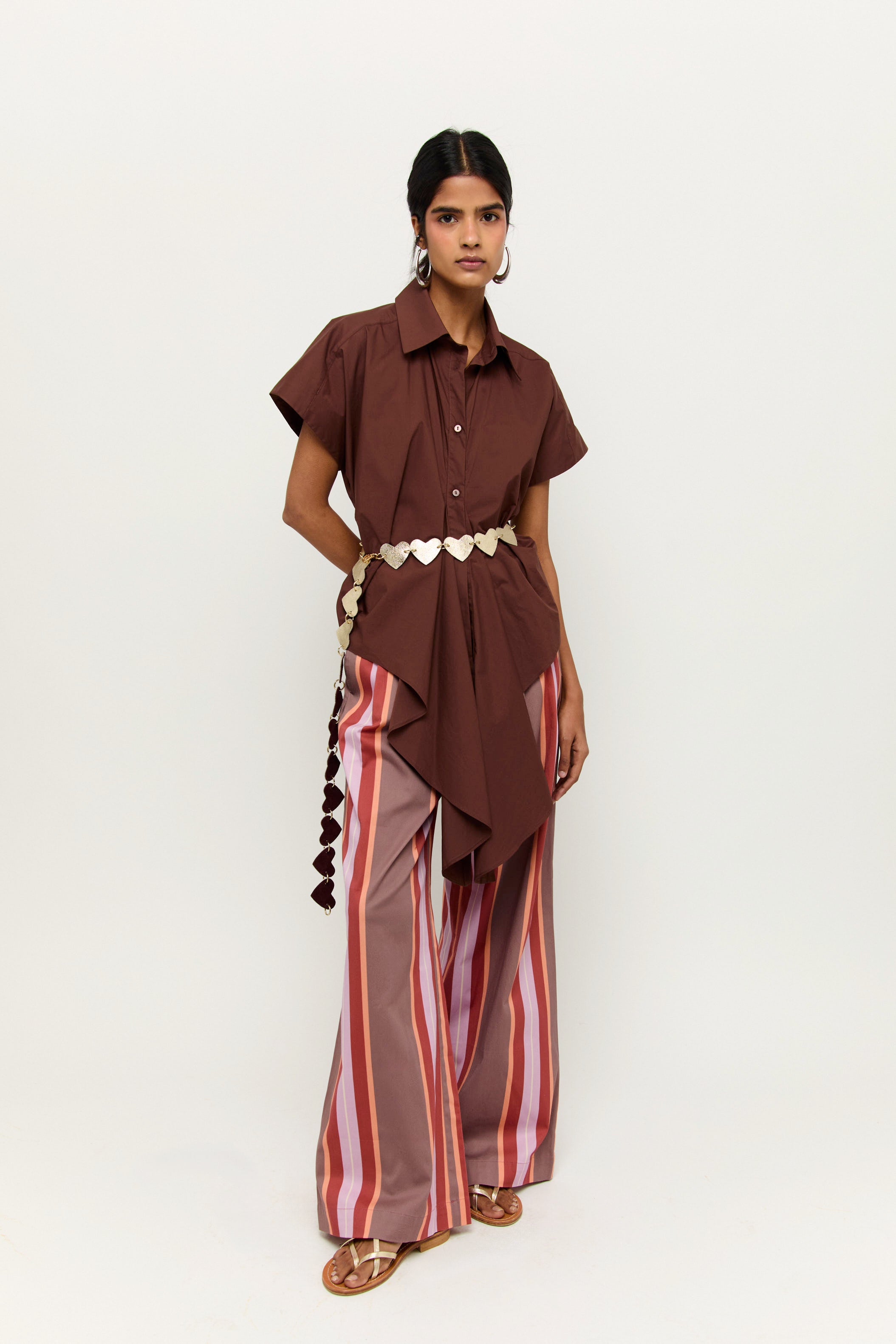 PANTALÓN BAYONA RAYAS NARANJA