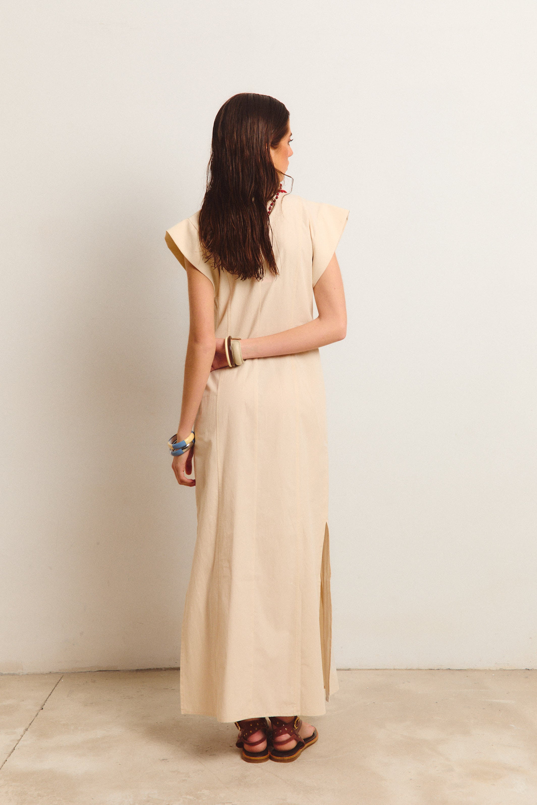 VESTIDO CASABLANCA CRUDO