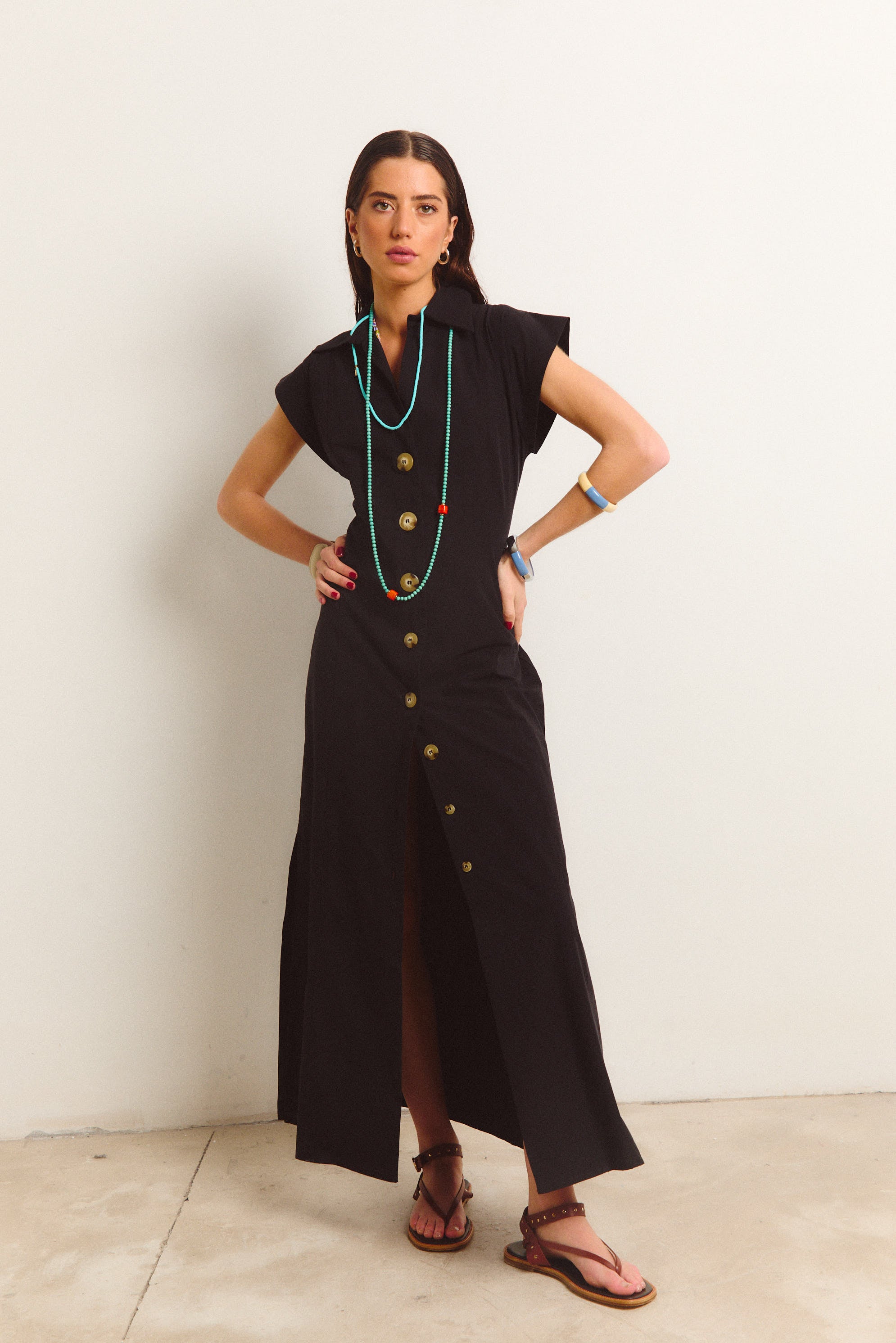 VESTIDO CASABLANCA NEGRO