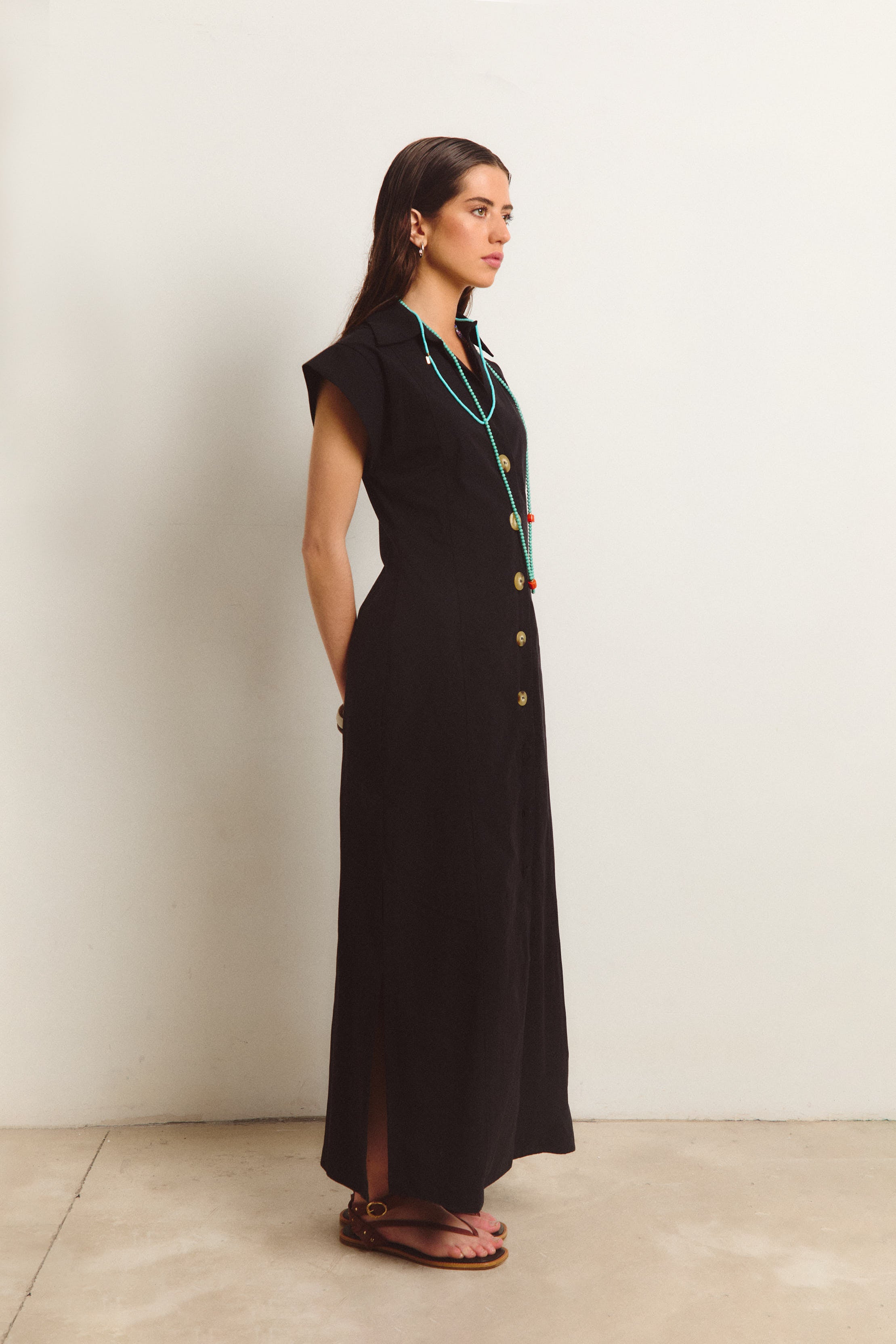 VESTIDO CASABLANCA NEGRO