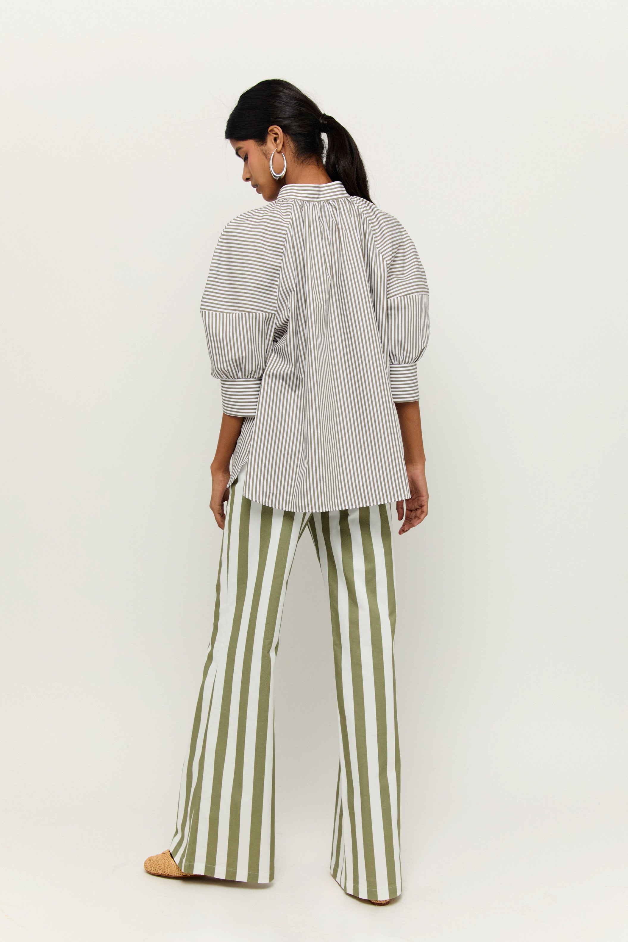 PRE VENTA - CAMISA MARA RAYAS KAKI