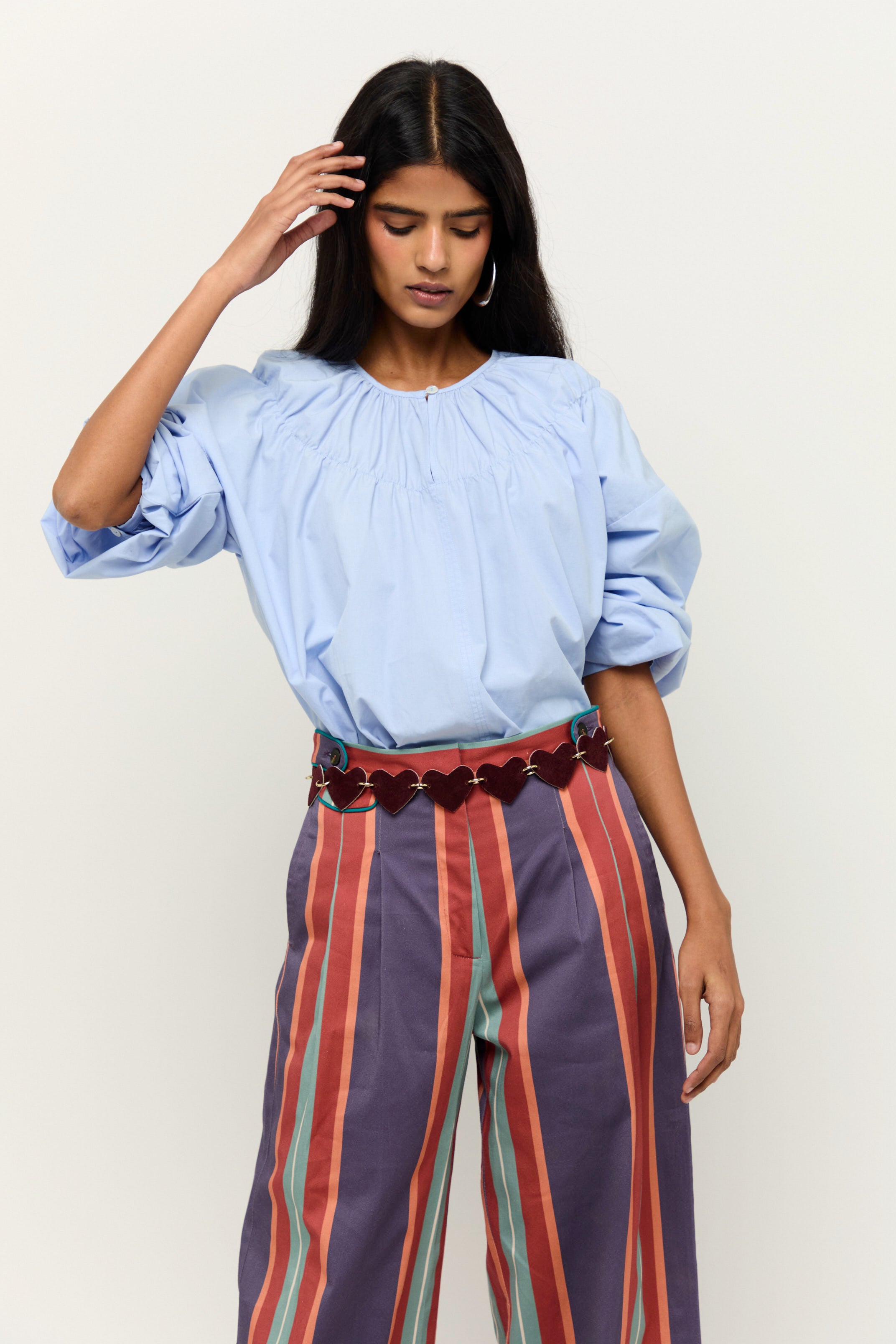 CAMISA ADELA AZUL CLARO