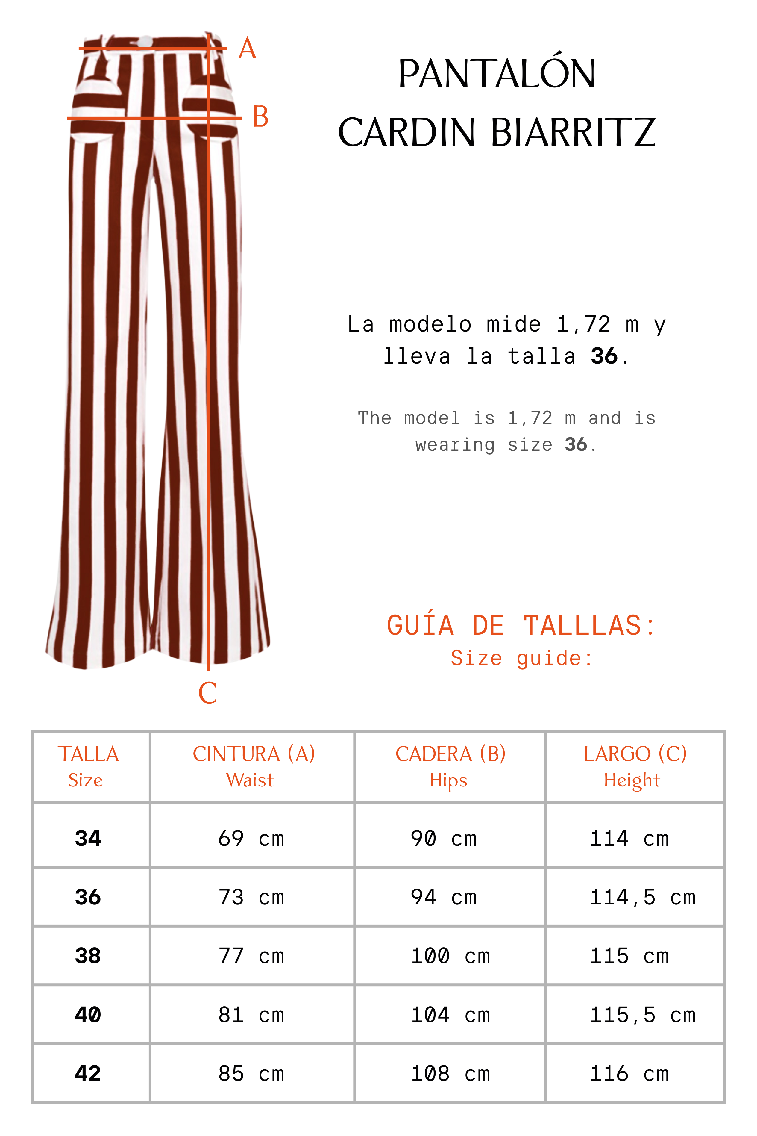 PANTALÓN CARDIN BIARRITZ MARRÓN - SE RECOMIENDA COMPRAR UNA TALLA MÁS. SALIDA DE PEDIDO 16 DE MARZO