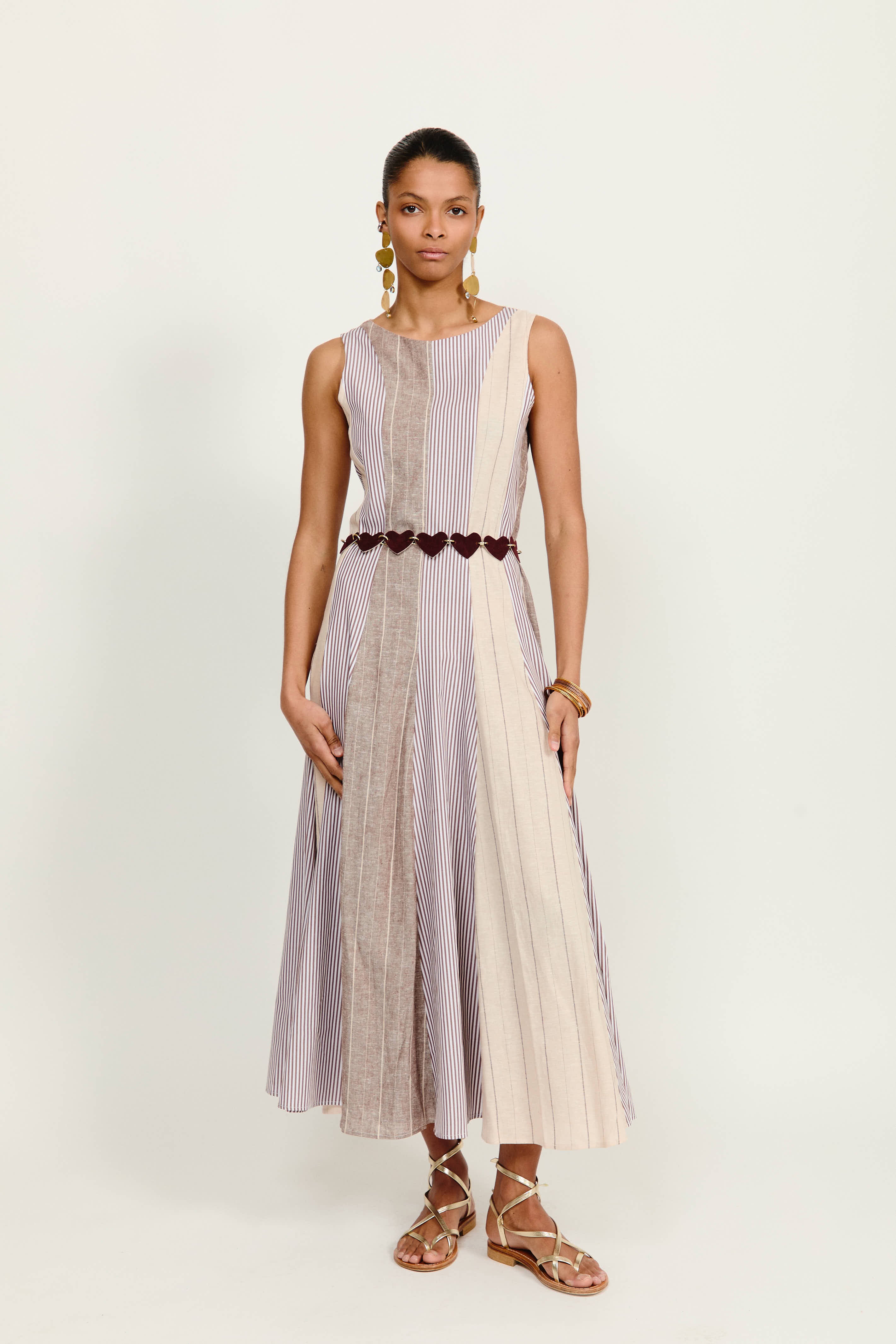VESTIDO RIBA MARRÓN