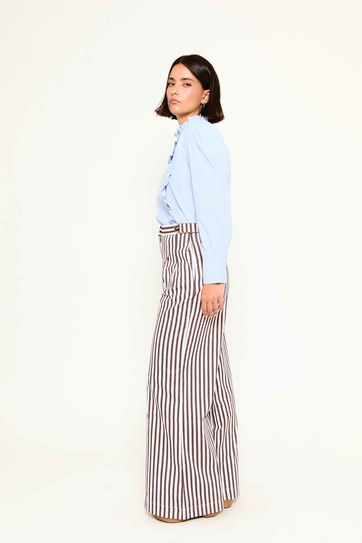 PANTALÓN BAYONA RAYAS MARRÓN