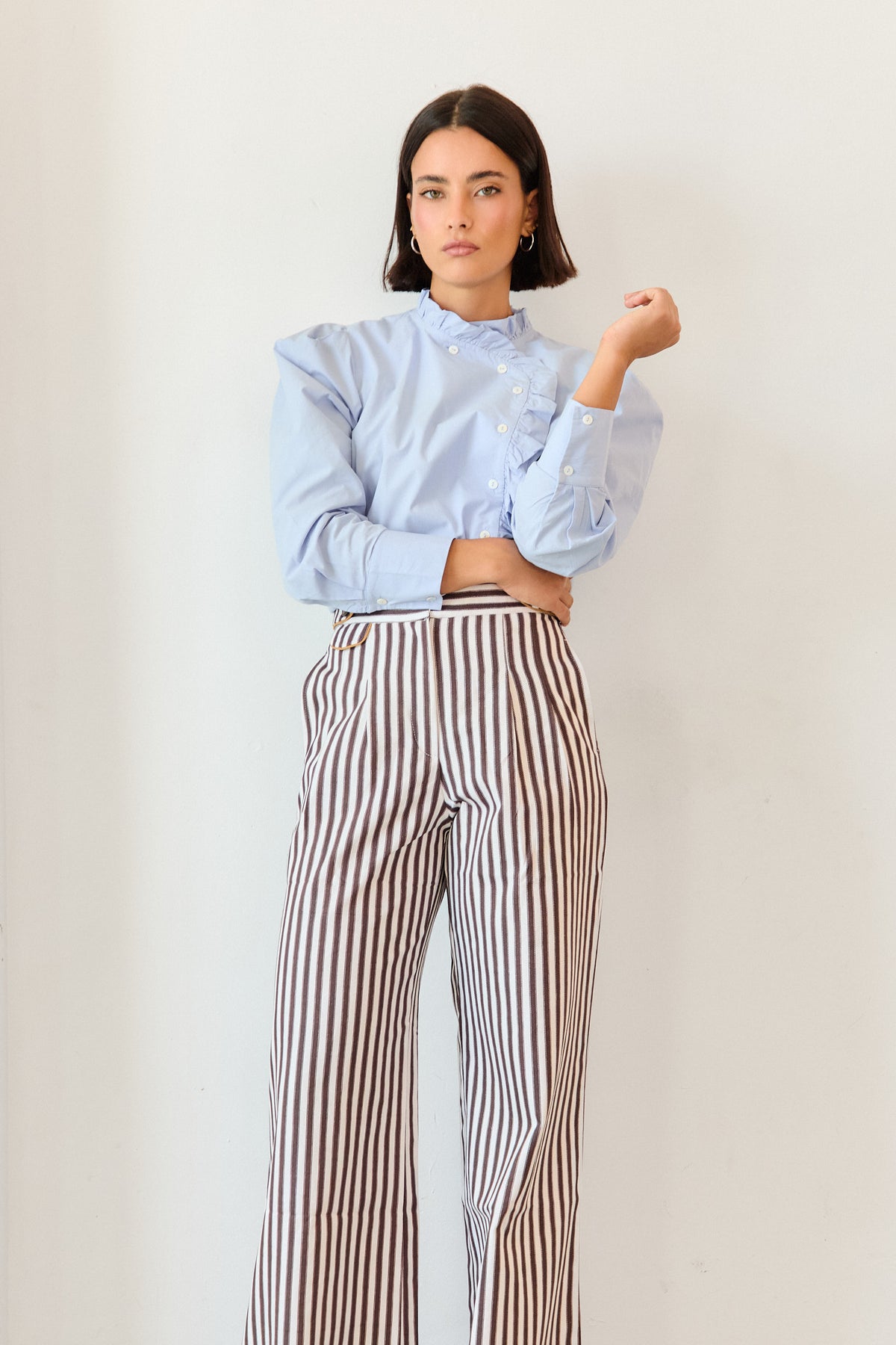 PANTALÓN BAYONA RAYAS MARRÓN