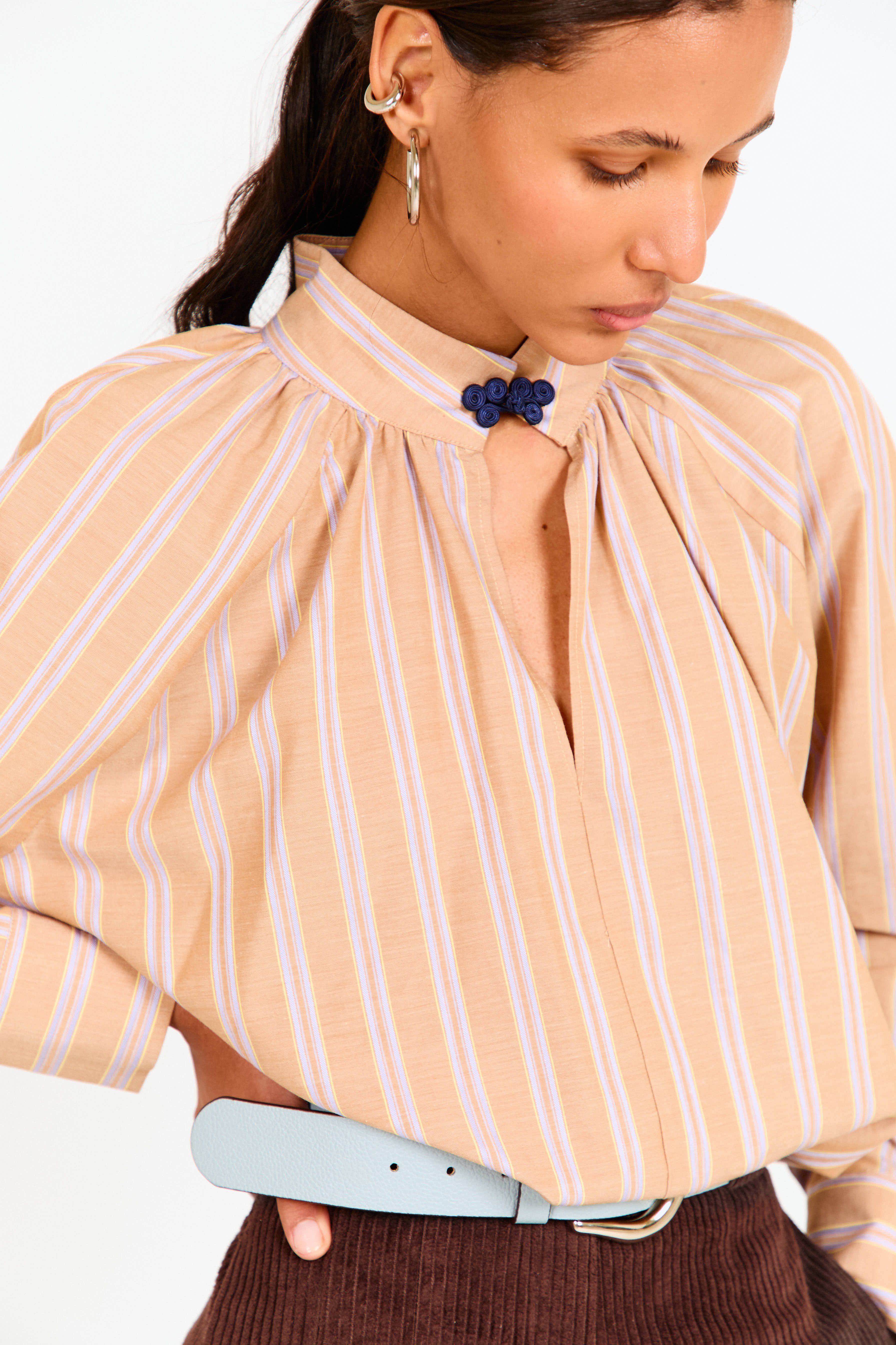 CAMISA DUTTON CAMEL