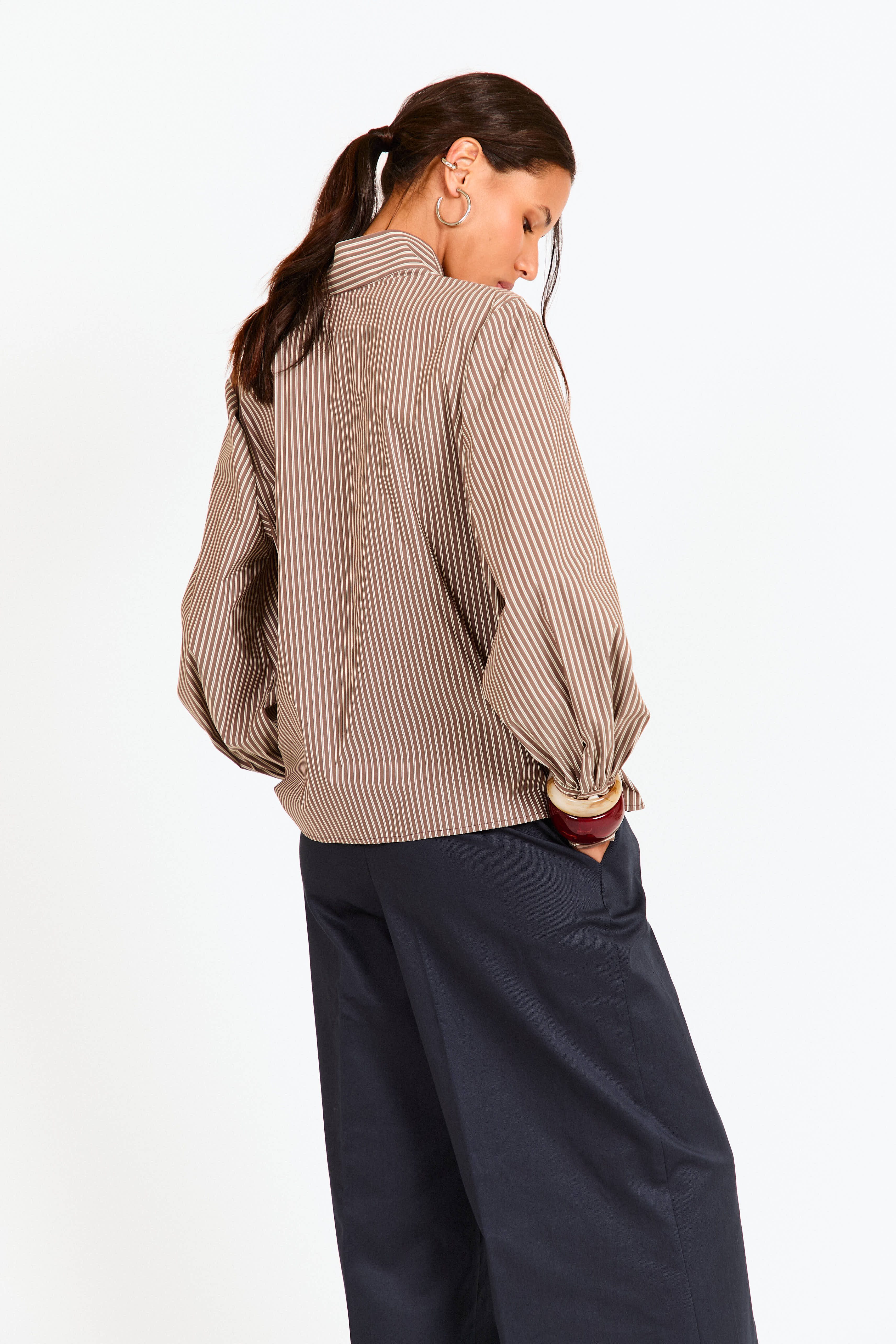 CAMISA KIOTO MARRON