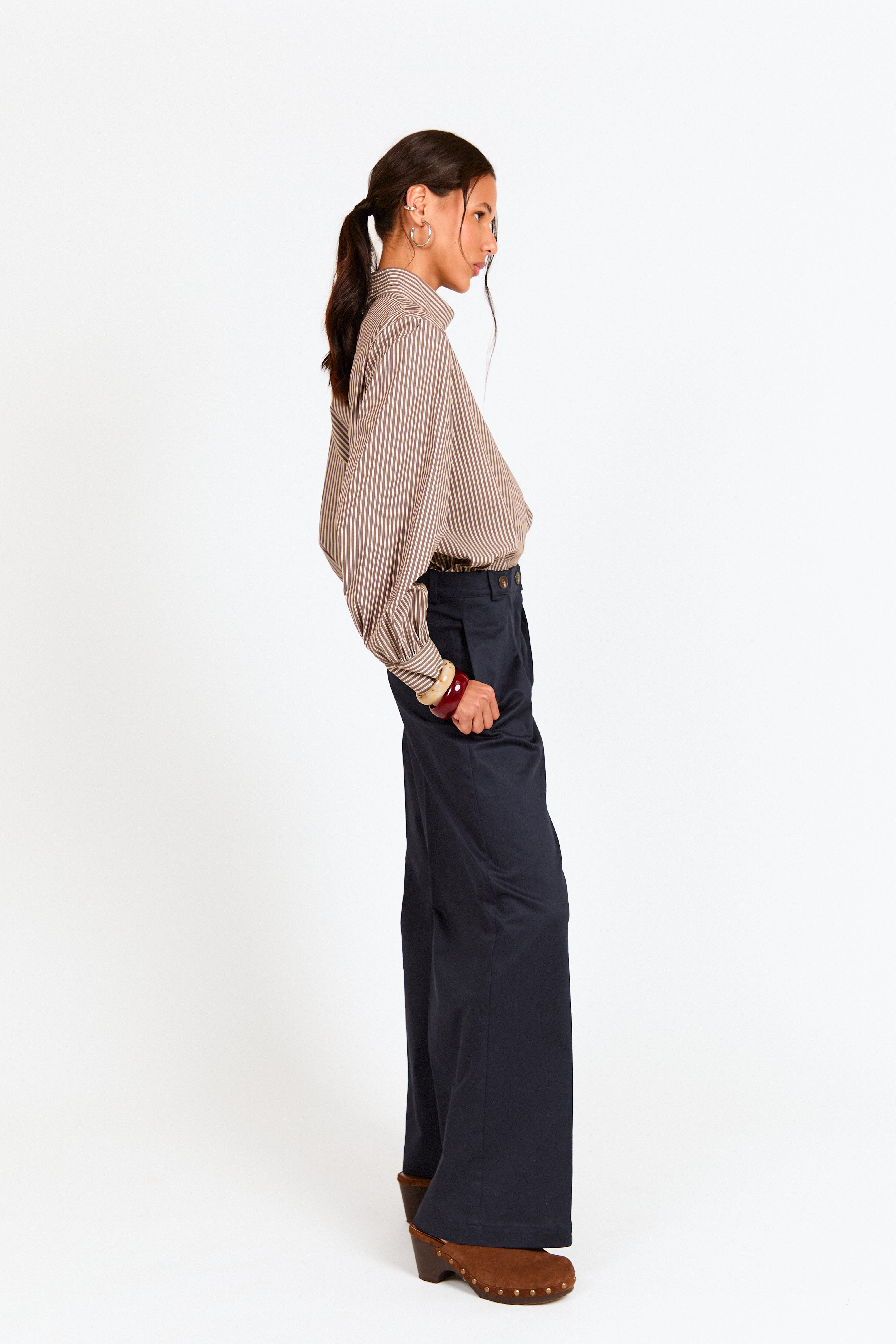 CAMISA KIOTO MARRON