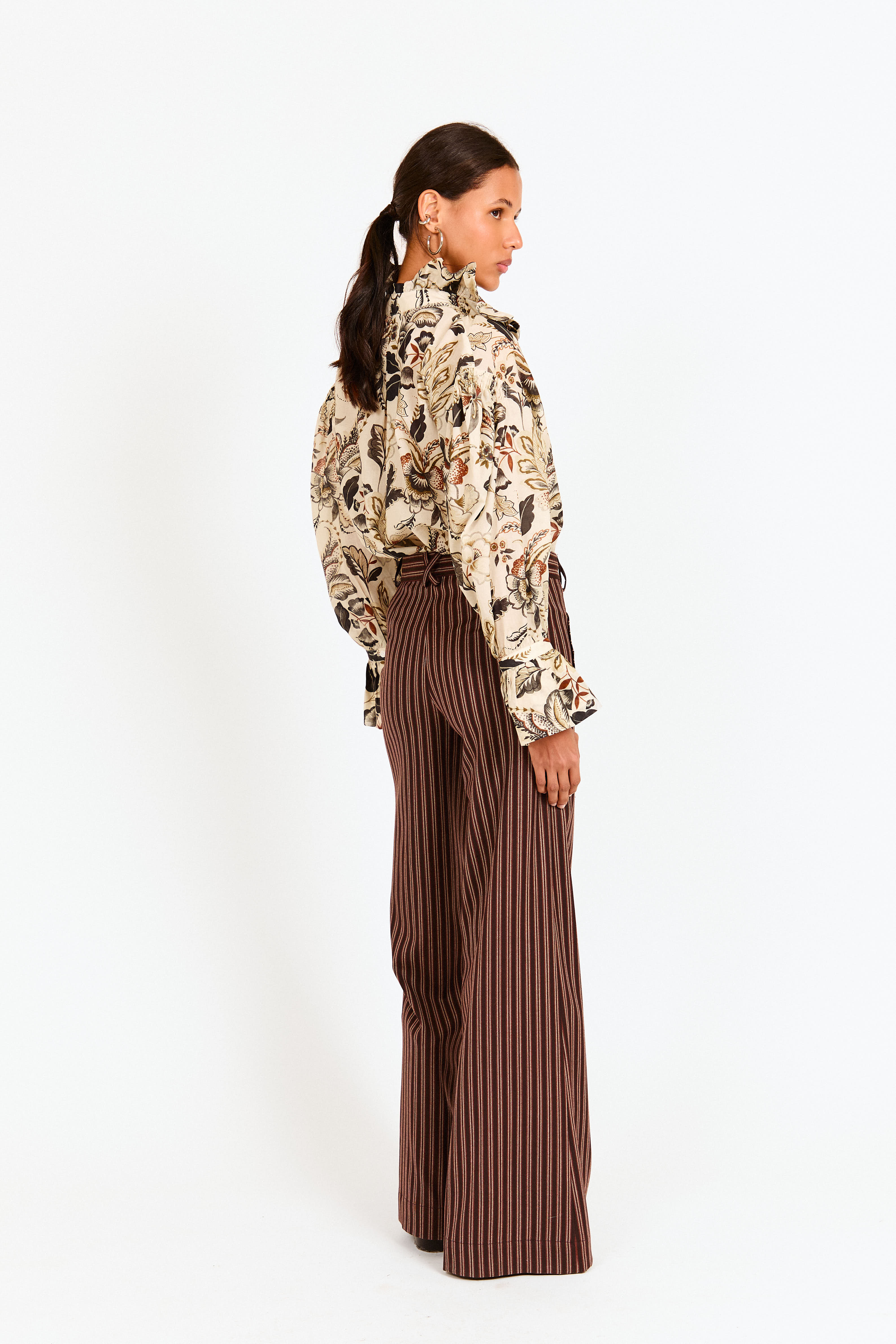 PANTALÓN ANGLET RAYA TEJA
