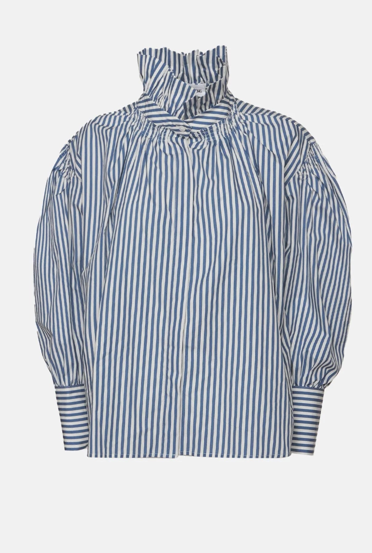 CAMISA BALMORAL RAYAS AZUL