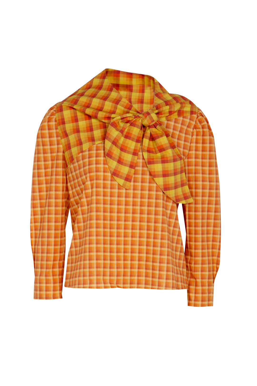 ARCHIVE SALE - BLUSA KELLY CUADROS AMARILLA
