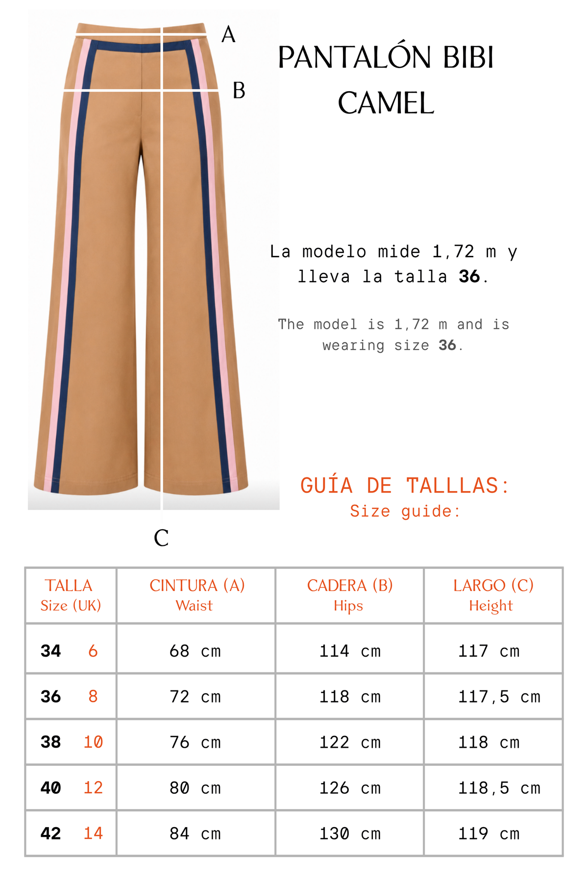 PRE VENTA - PANTALÓN BIBI CAMEL