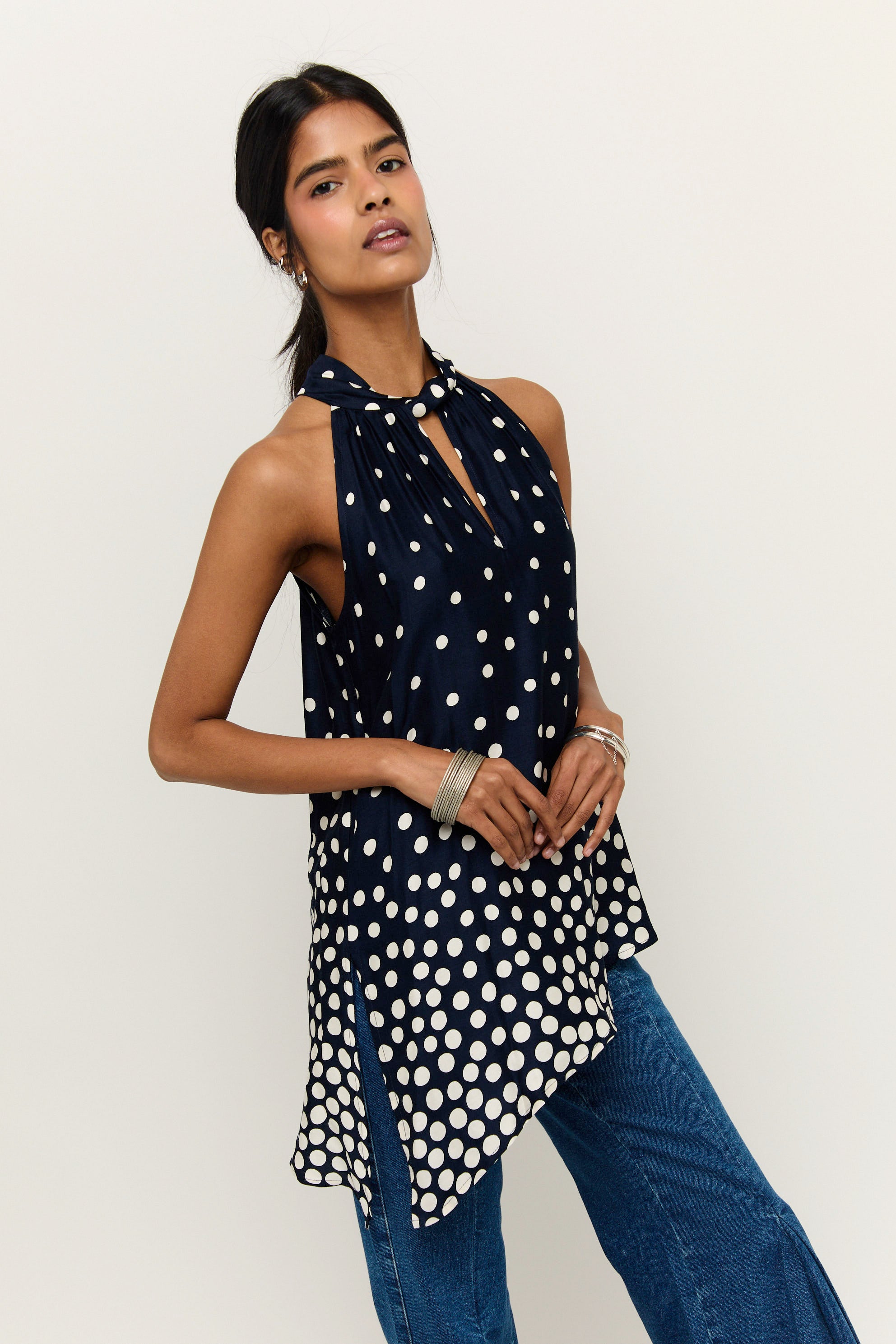 TOP HALTER DOTS