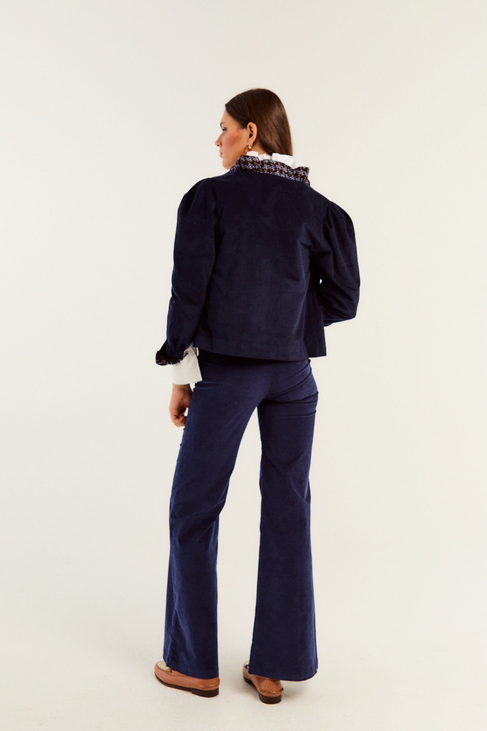 CHAQUETA DARCY PANA AZUL
