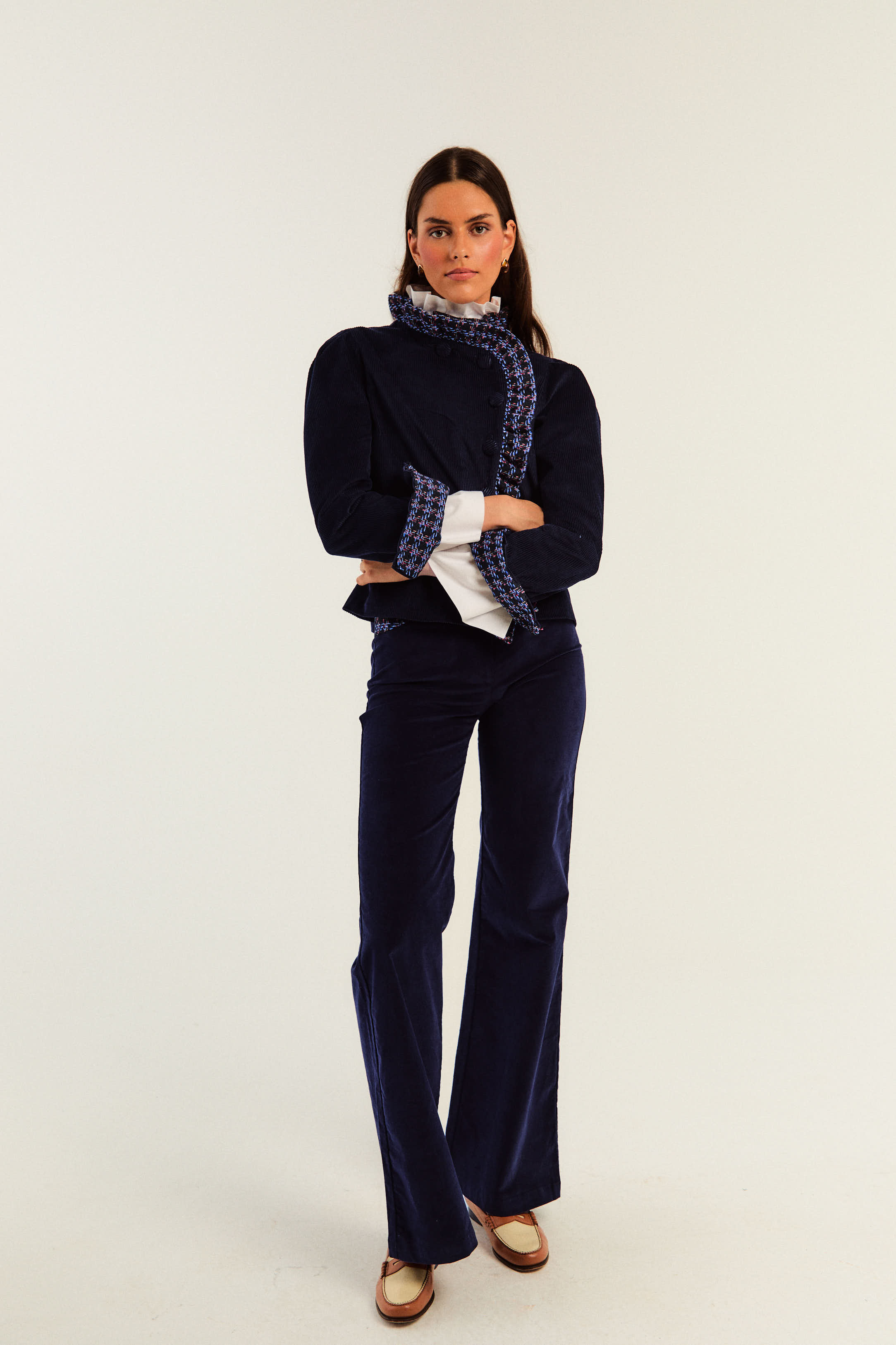 CHAQUETA DARCY PANA AZUL