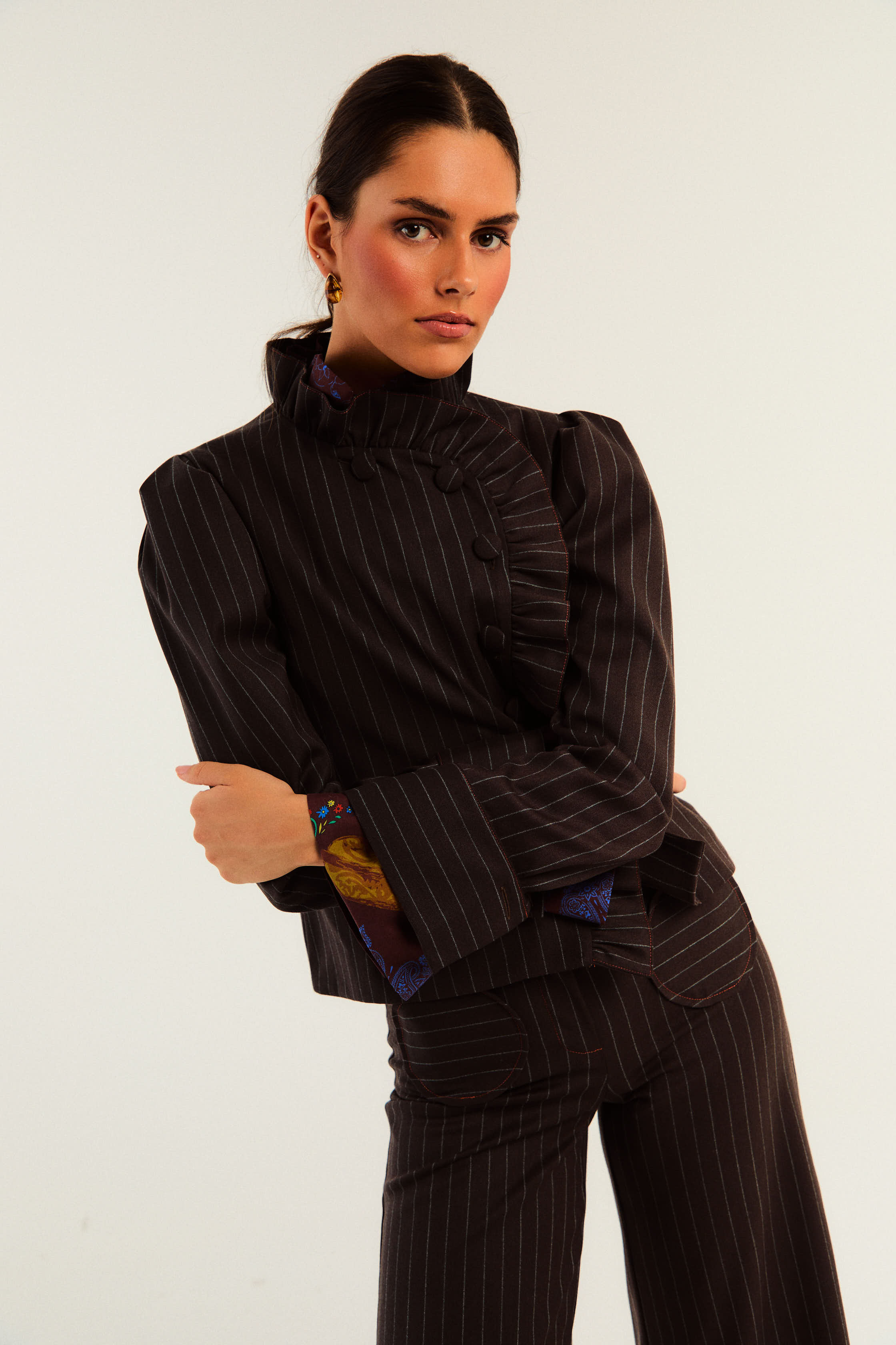 CHAQUETA DARCY DIPLOMÁTICA MARRÓN