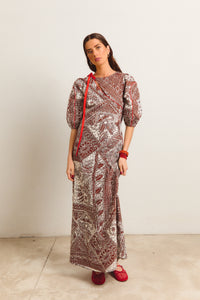 VESTIDO ASILAH MARRÓN
