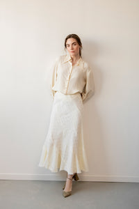 FALDA POIRET ECRU
