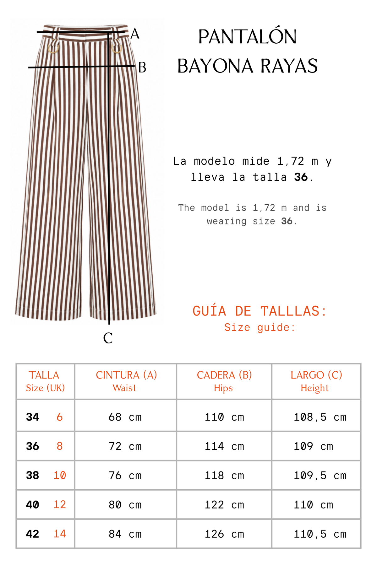 PANTALÓN BAYONA RAYAS MARRÓN