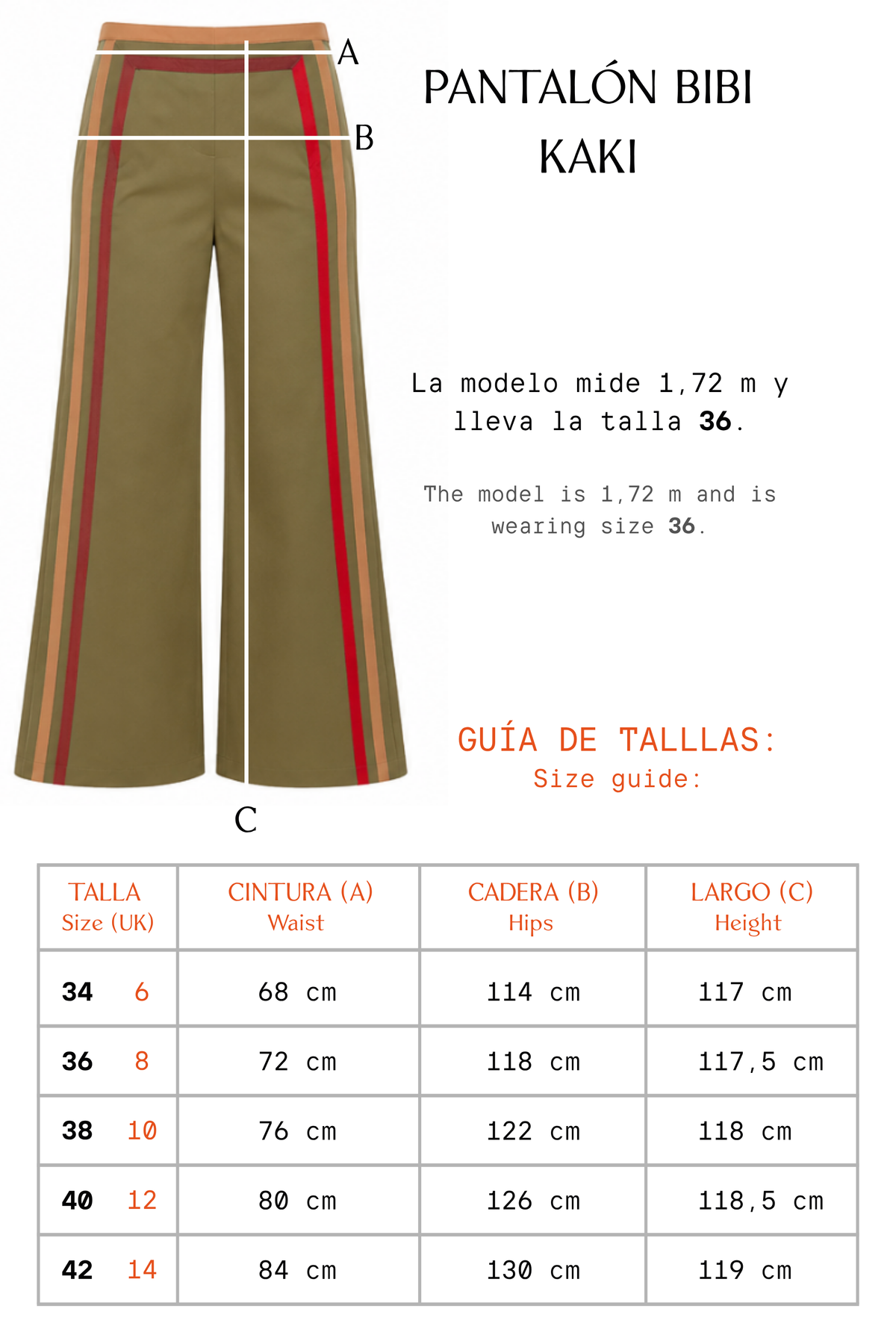 PANTALÓN BIBI KAKI