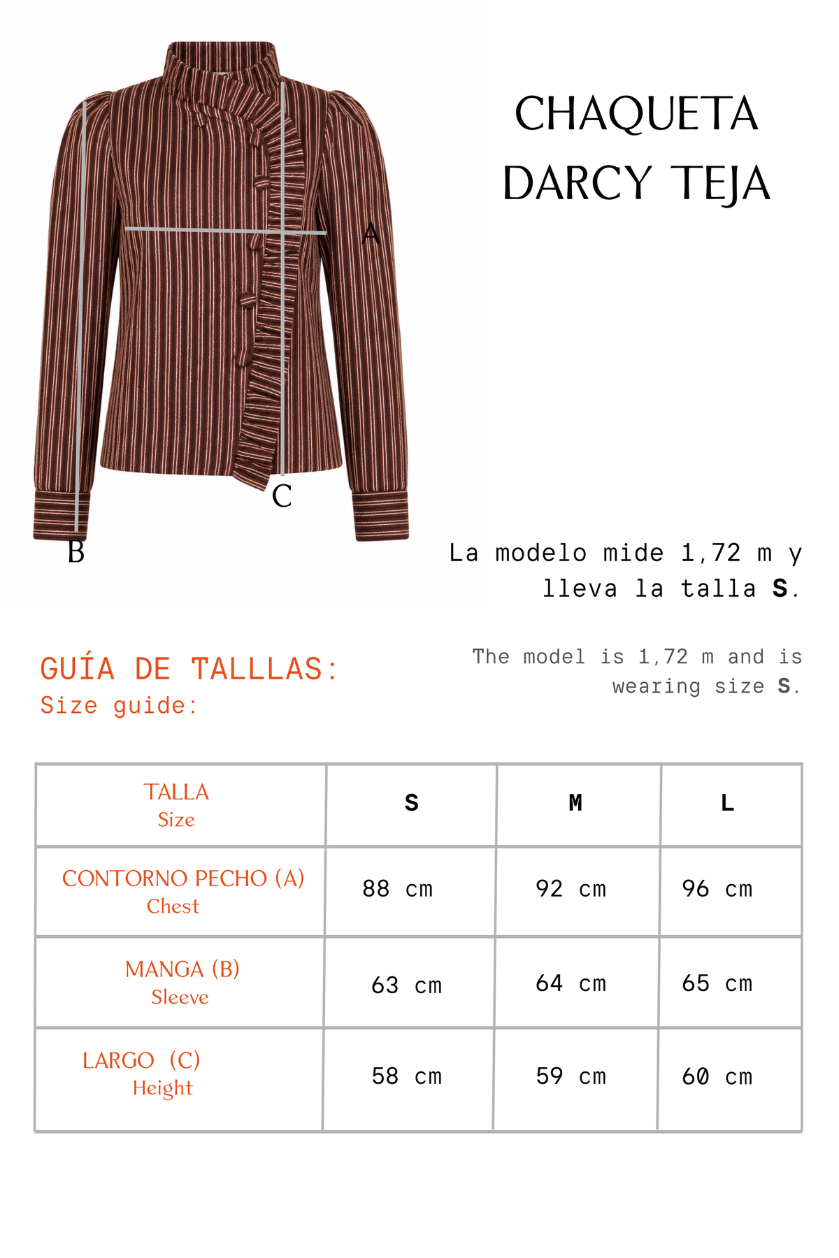 CHAQUETA DARCY TEJA