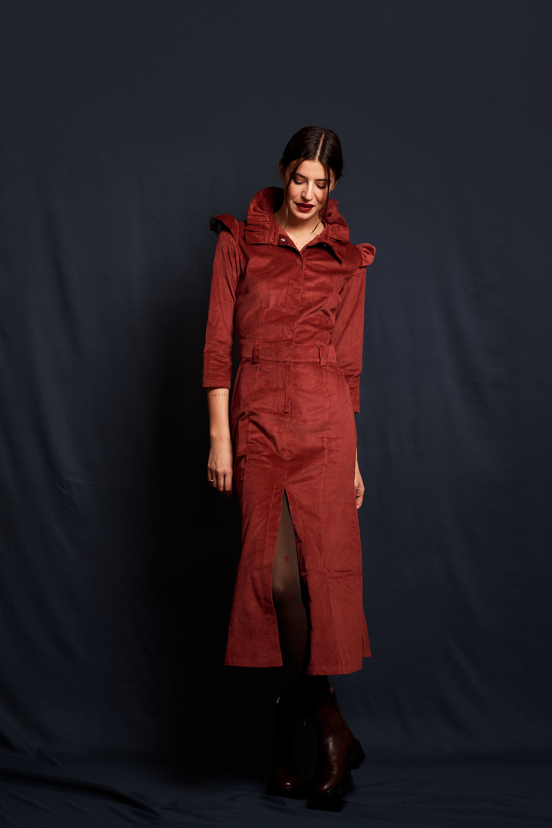 ARCHIVE SALE - VESTIDO PEGGY MARSALA