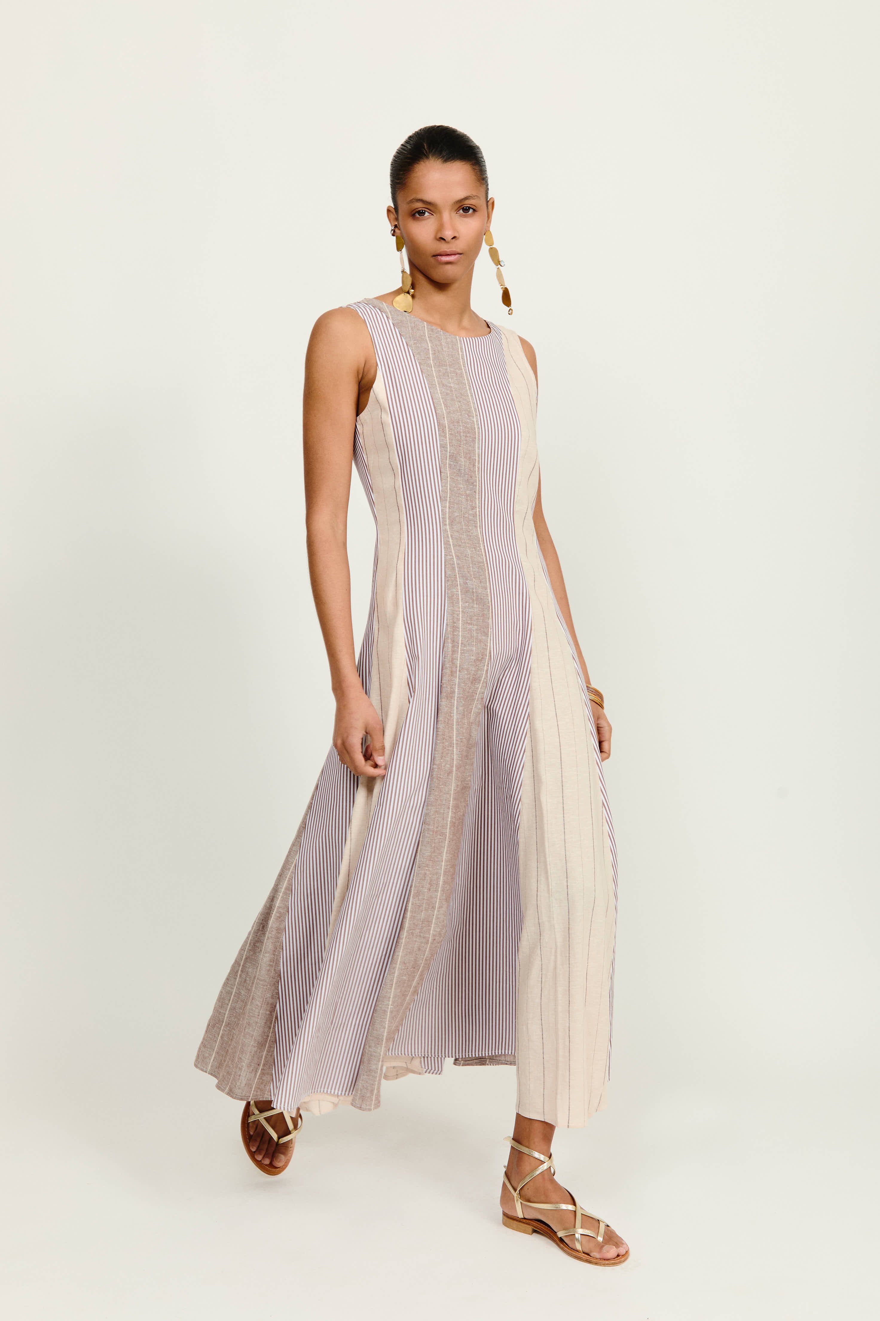 VESTIDO RIBA MARRÓN