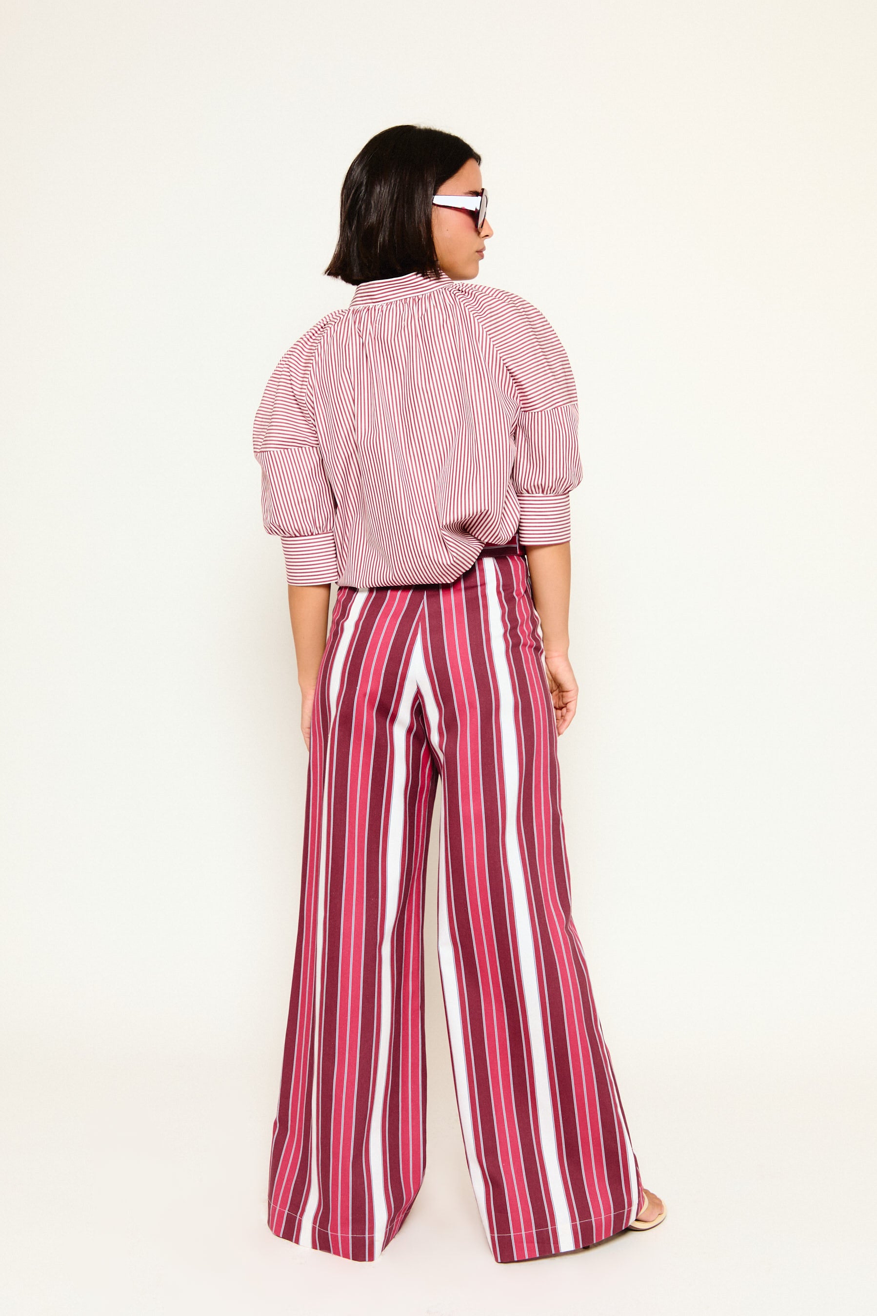 PANTALÓN BAYONA RAYAS ROJAS
