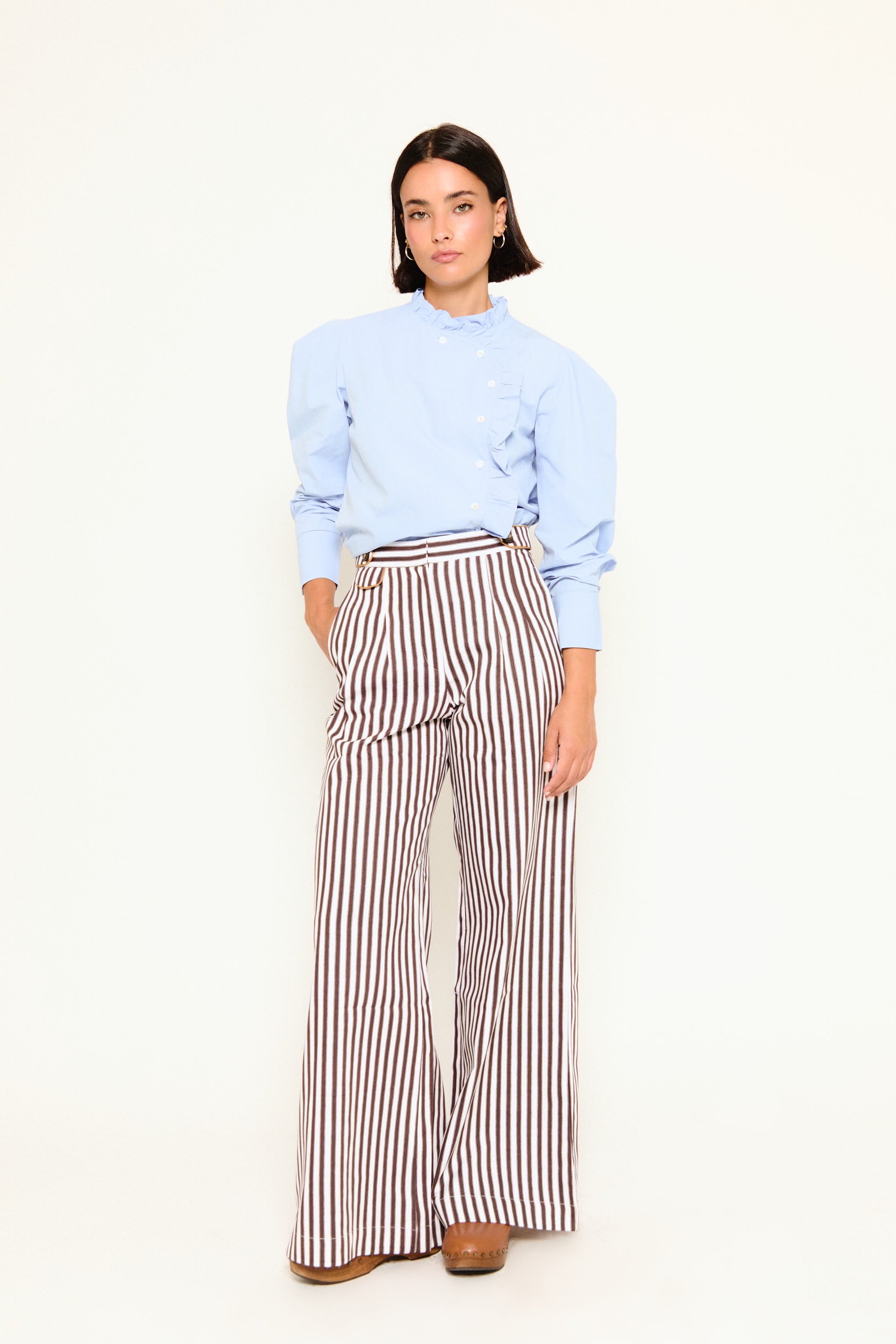 PANTALÓN BAYONA RAYAS MARRÓN