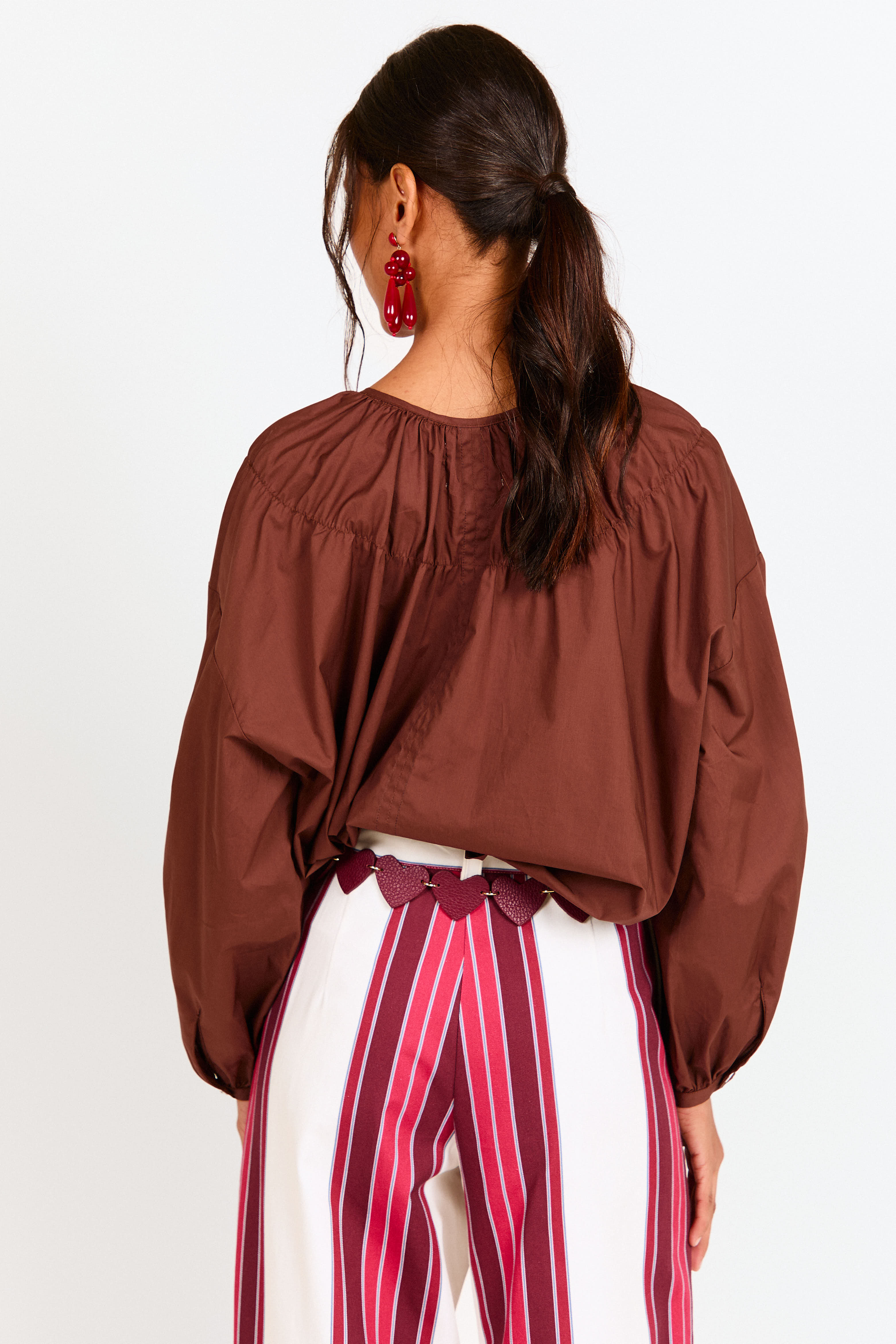 CAMISA ADELA MARRÓN