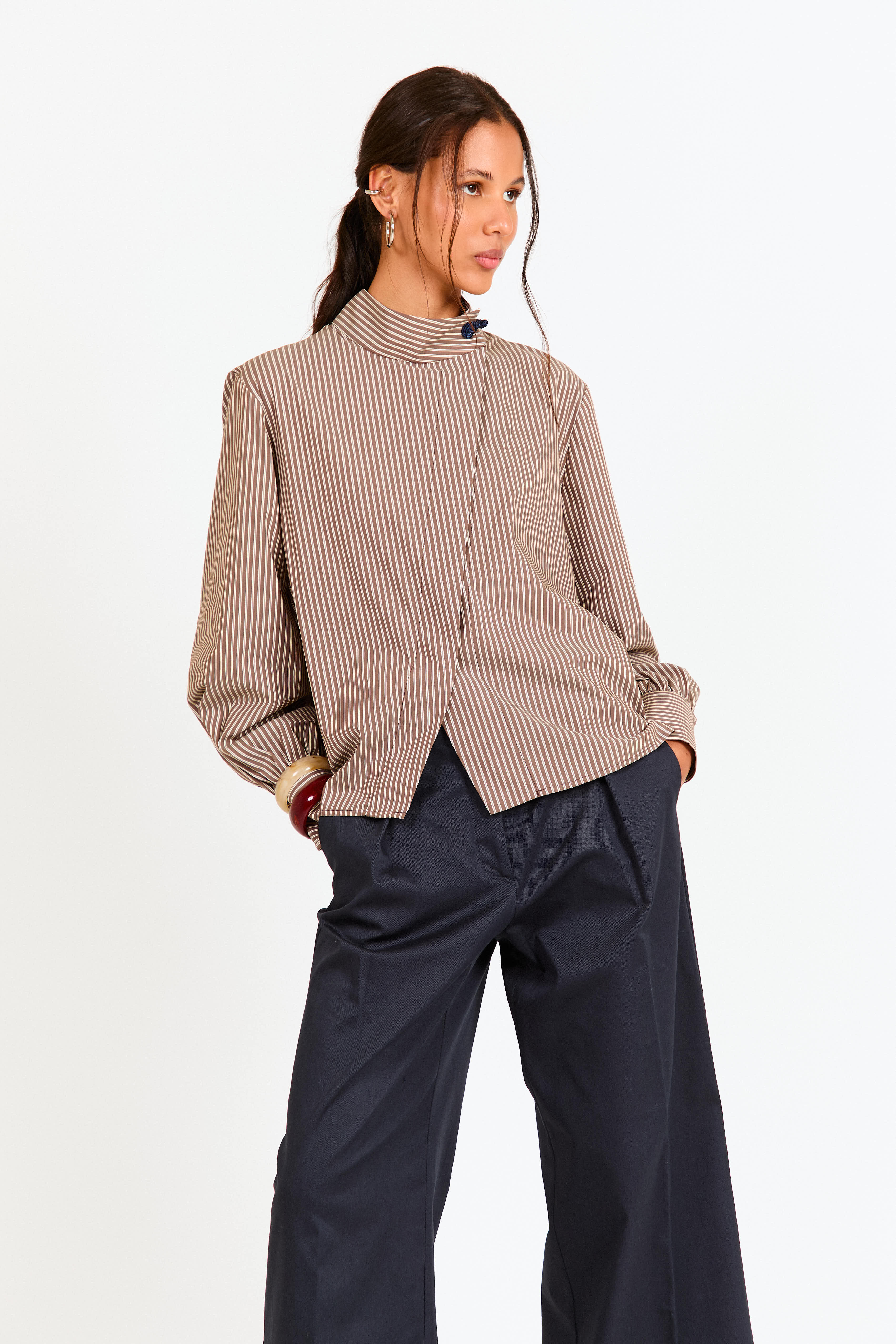 CAMISA KIOTO MARRON