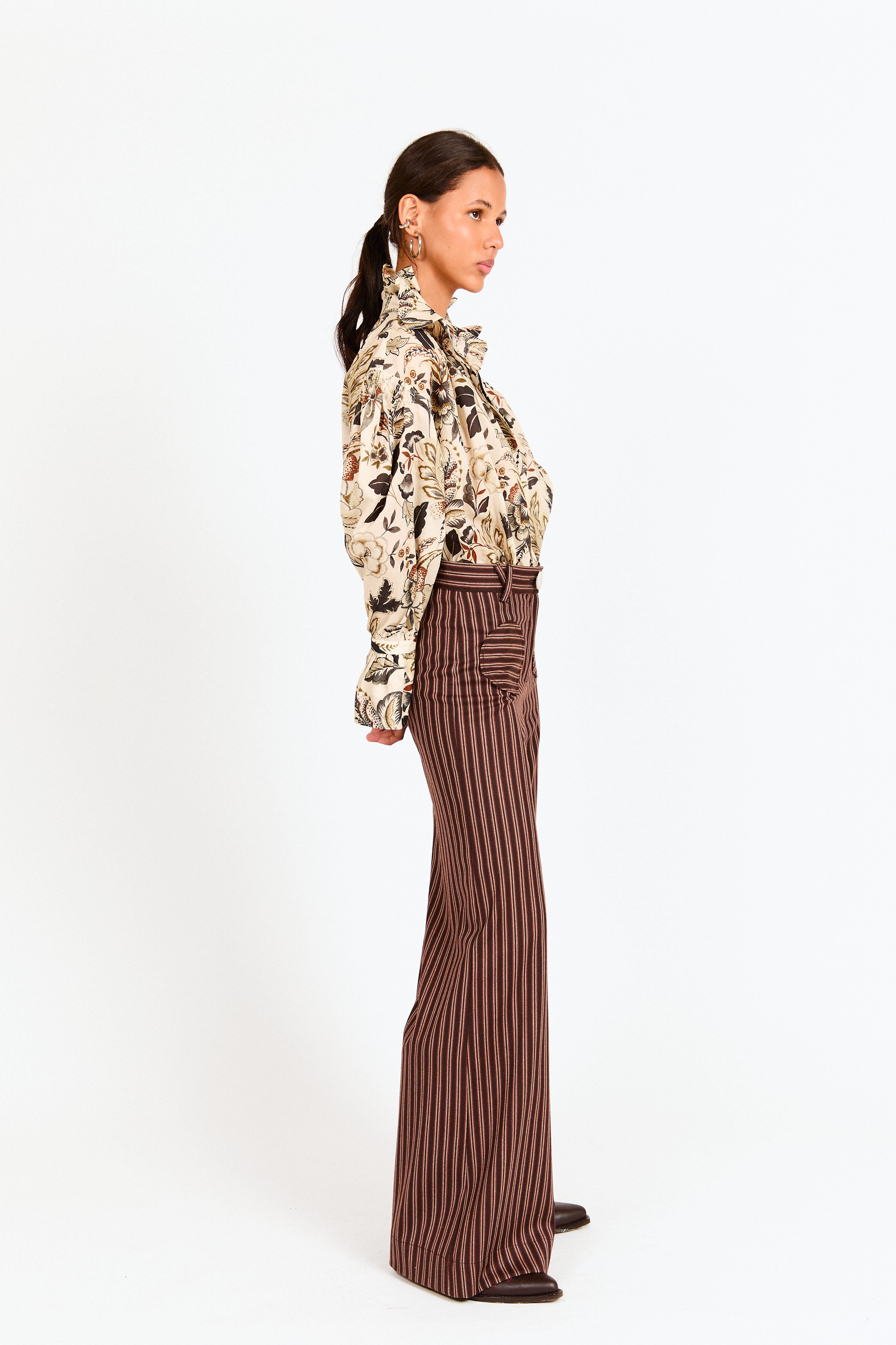 PANTALÓN ANGLET RAYA TEJA