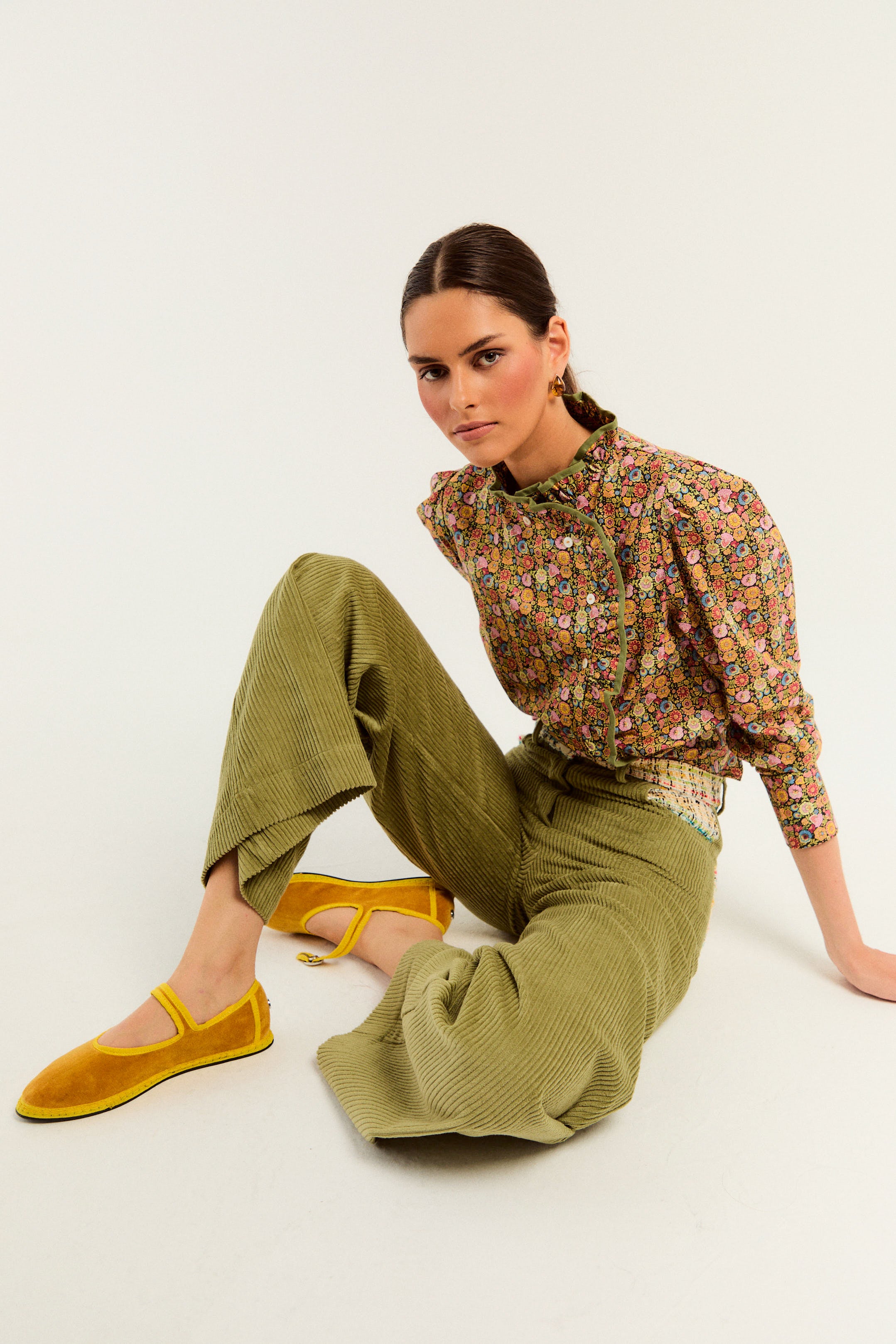 PANTALÓN ANGLET PANA PISTACHO