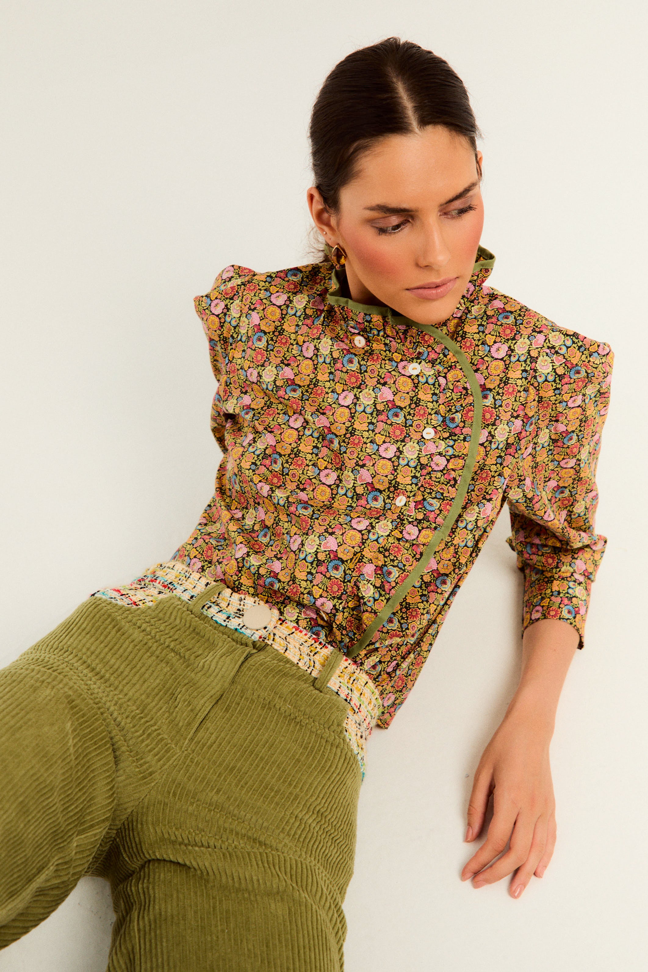 PANTALÓN ANGLET PANA PISTACHO