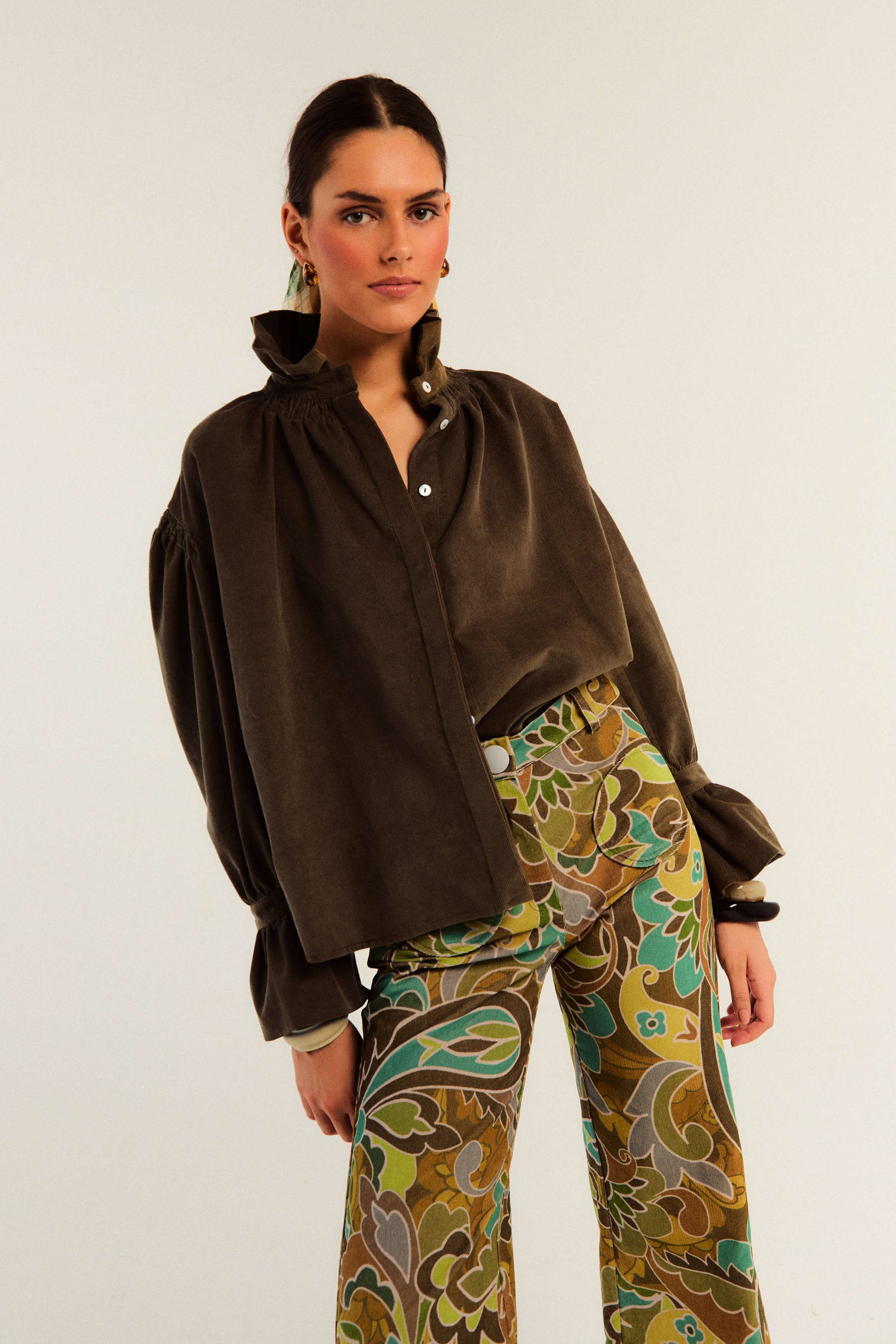 CAMISA BALMORAL PANA KAKI