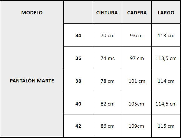 PANTALÓN MARTE